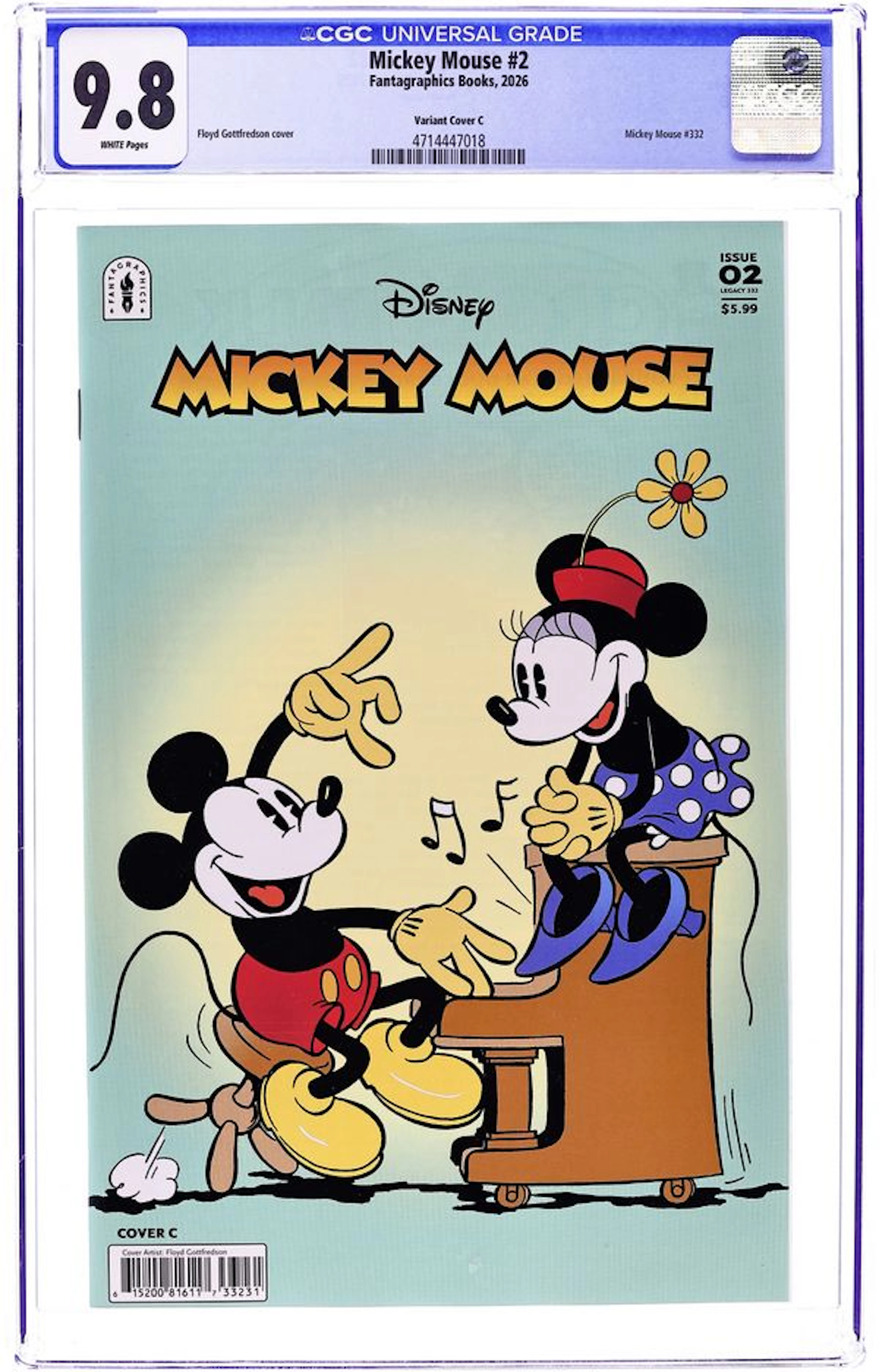 Mickey Mouse (2025 Fantagraphics) 2C CGC 9.8