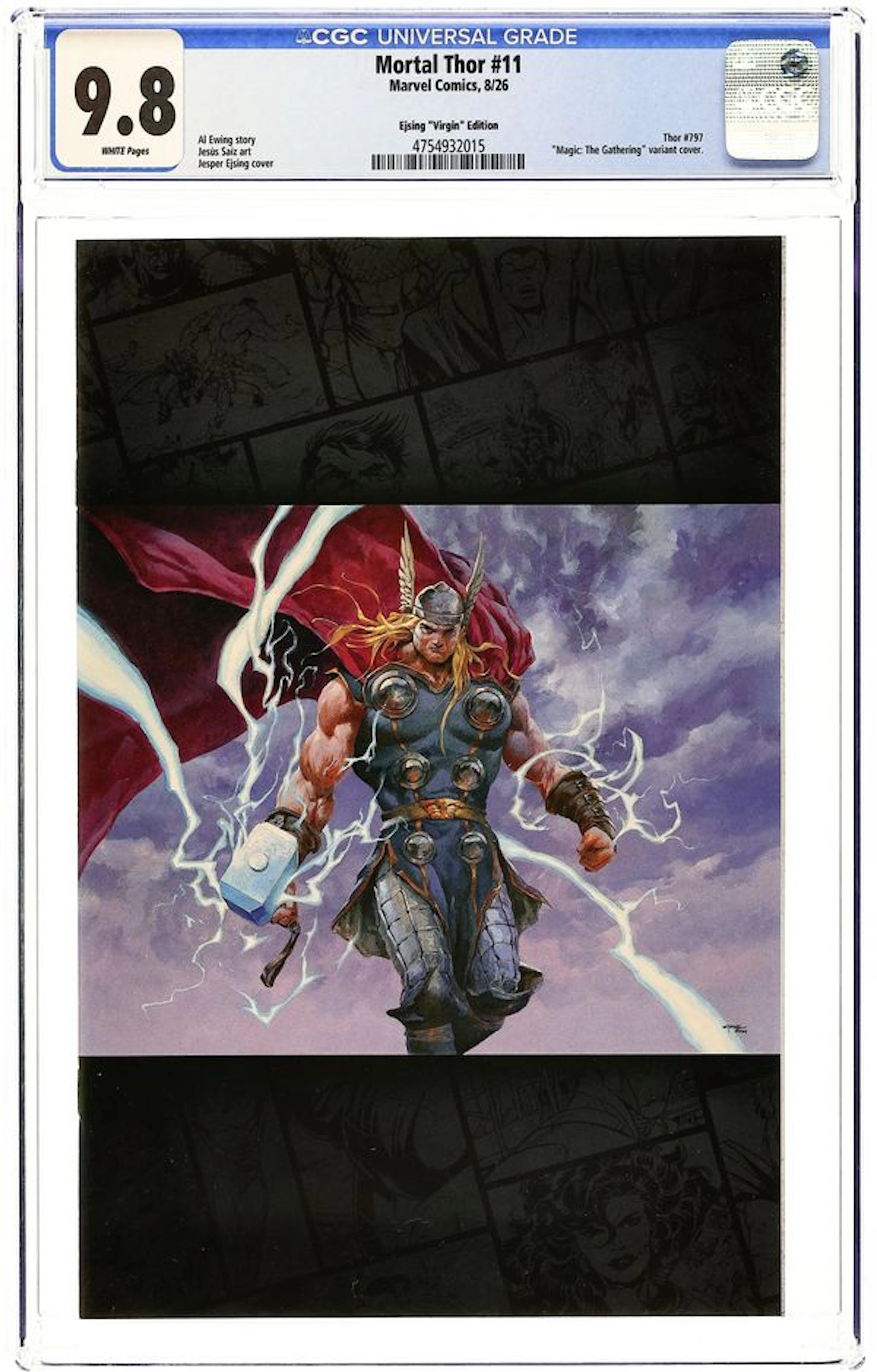Thor (2025 Marvel 7th Series) Mortal Thor 11G CGC 9.8