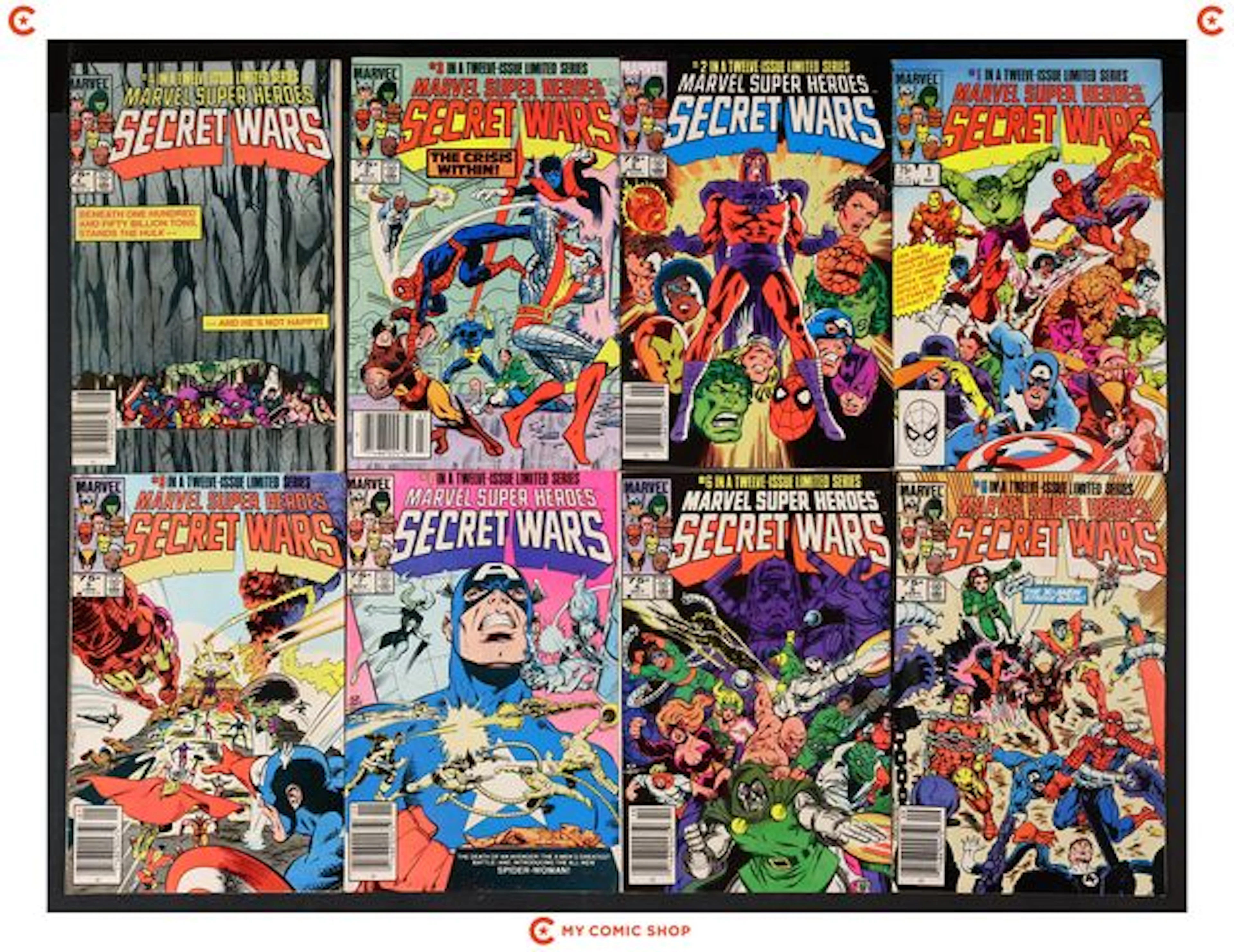 Marvel Super Heroes Secret Wars Lot of 11