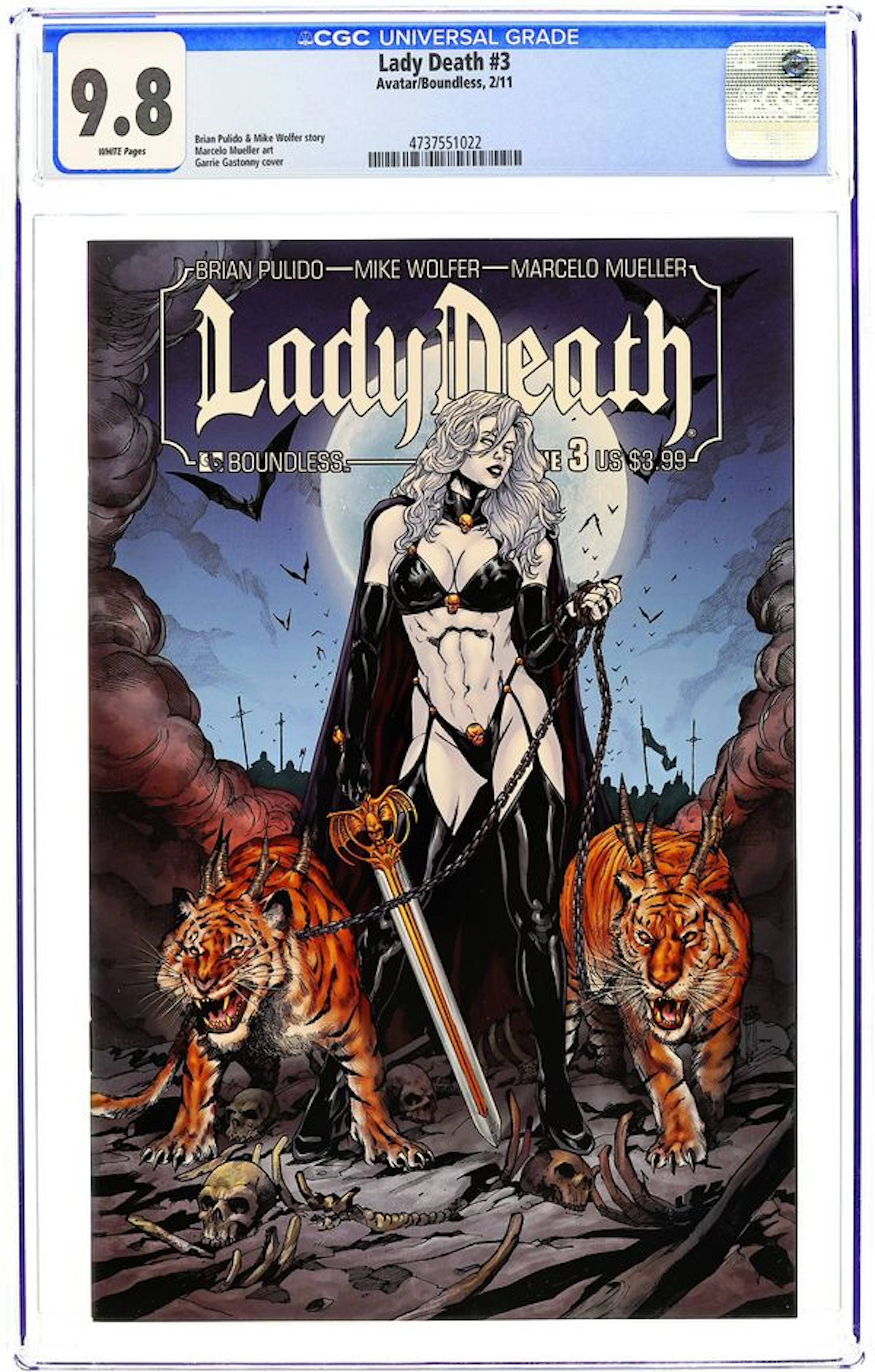 Lady Death (2010 Boundless) 3A CGC 9.8