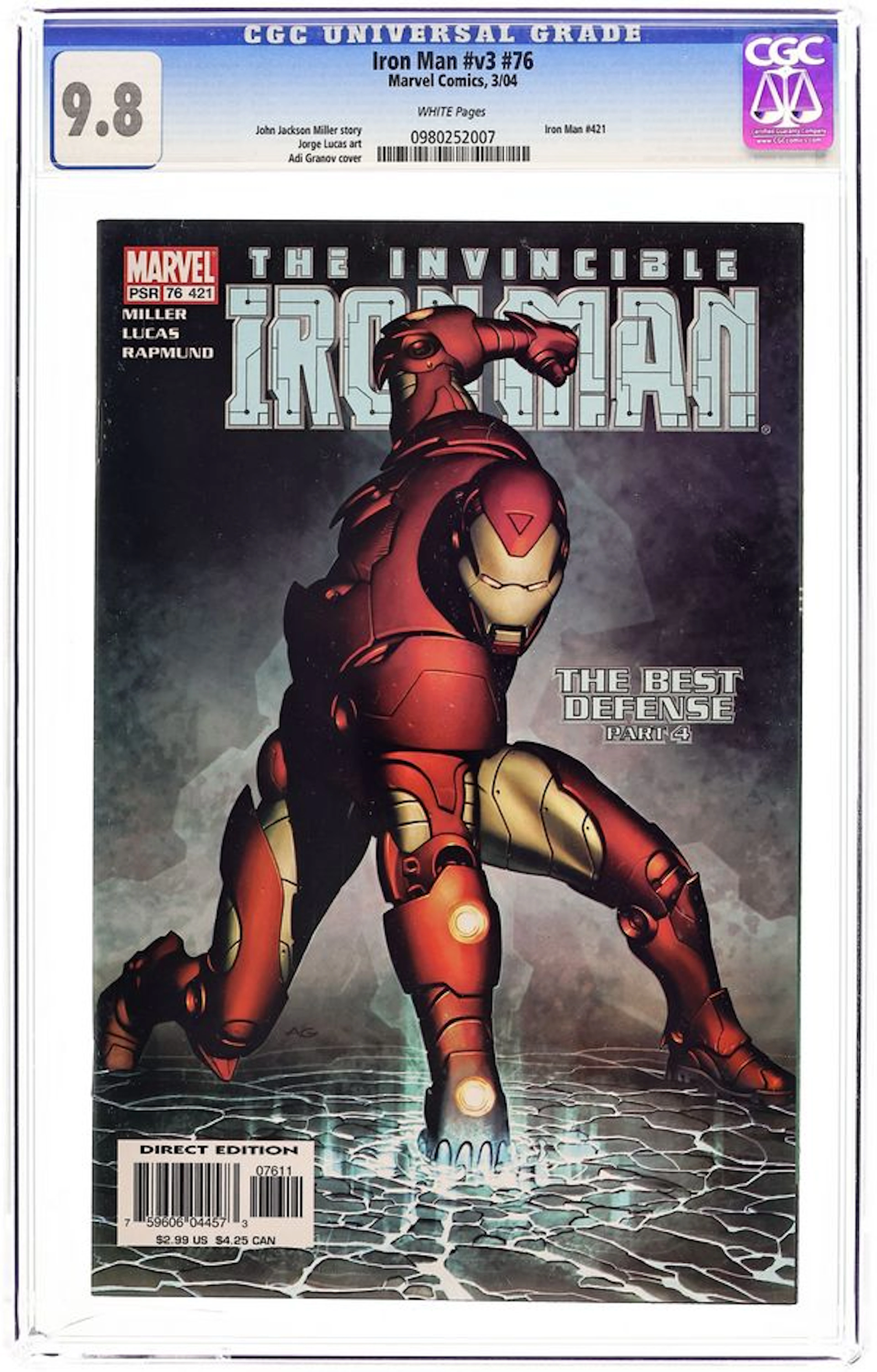 Iron Man (1998 3rd Series) 76 CGC 9.8