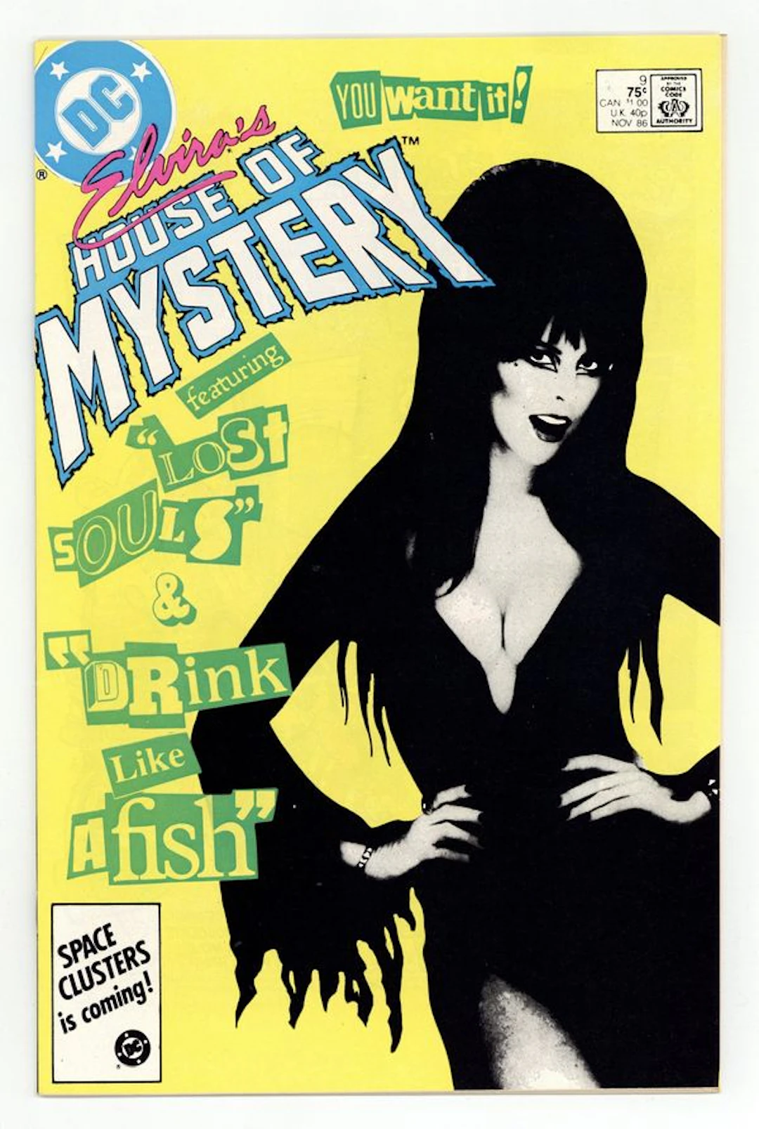 Elvira's House of Mystery (1986 DC) 9 VF+ 8.5