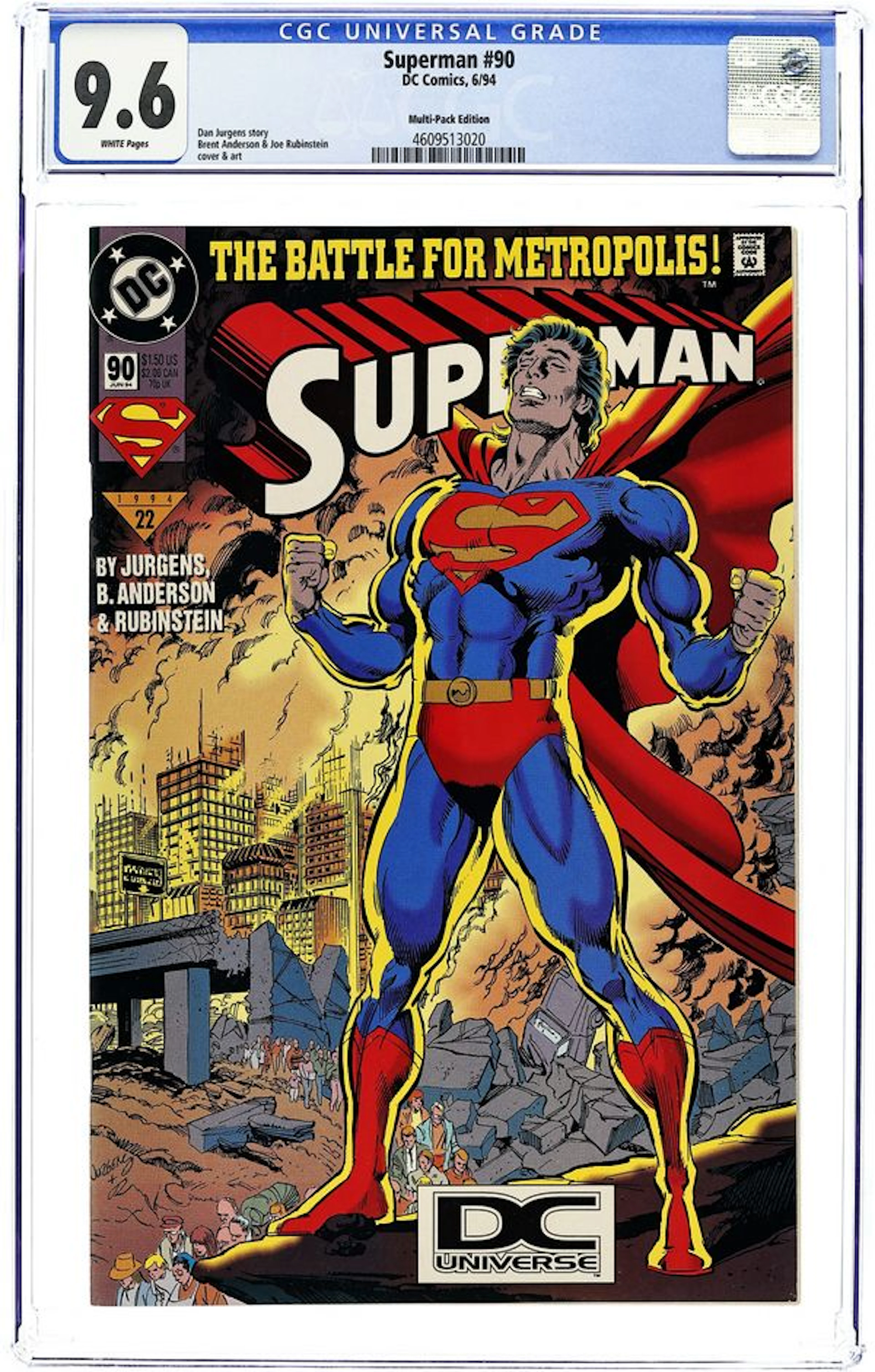 Superman (1987 2nd Series) 90DCU CGC 9.6