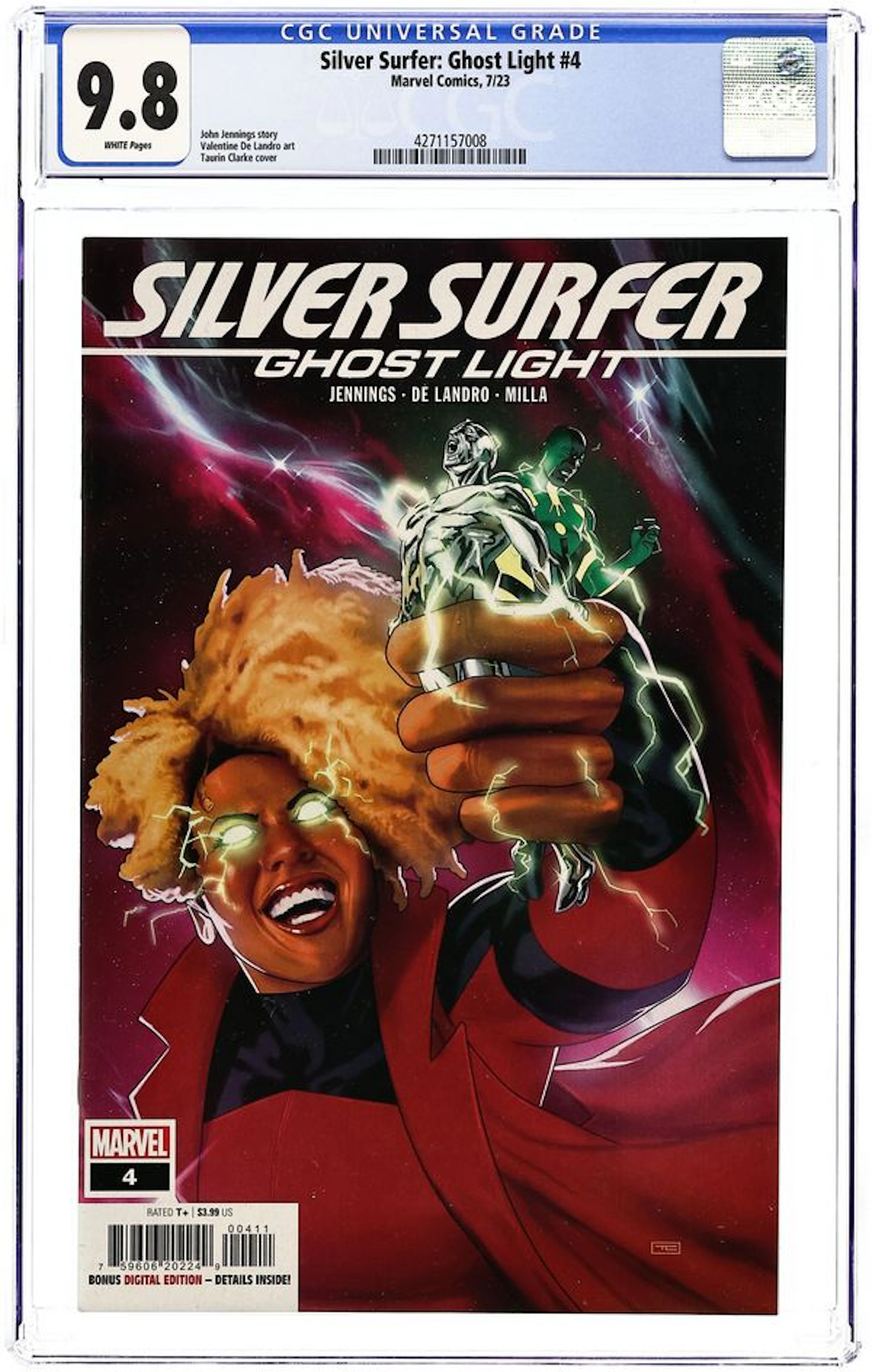 Silver Surfer Ghost Light (2023 Marvel) 4 CGC 9.8