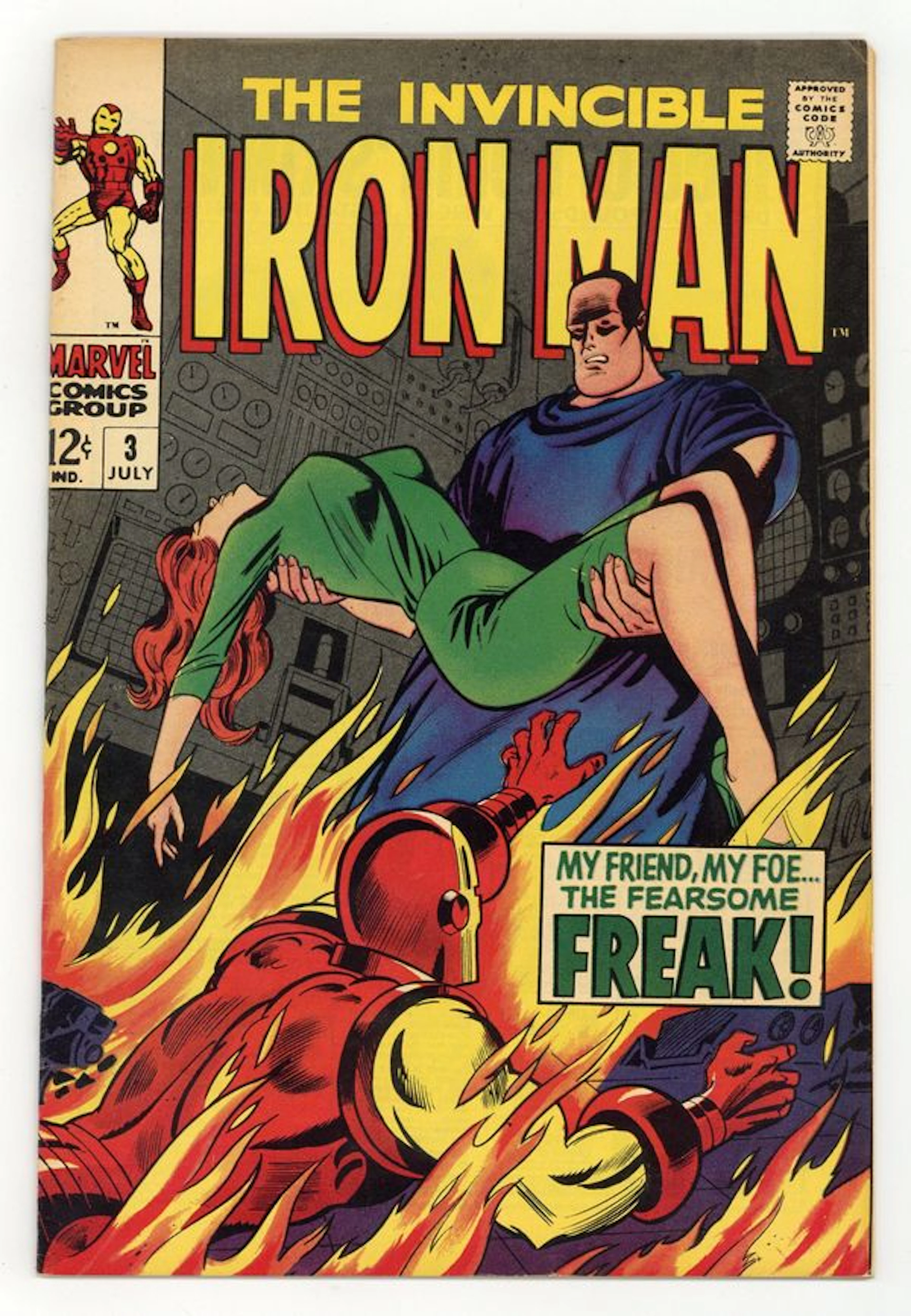 Iron Man (1968 1st Series) 3 VG+ 4.5