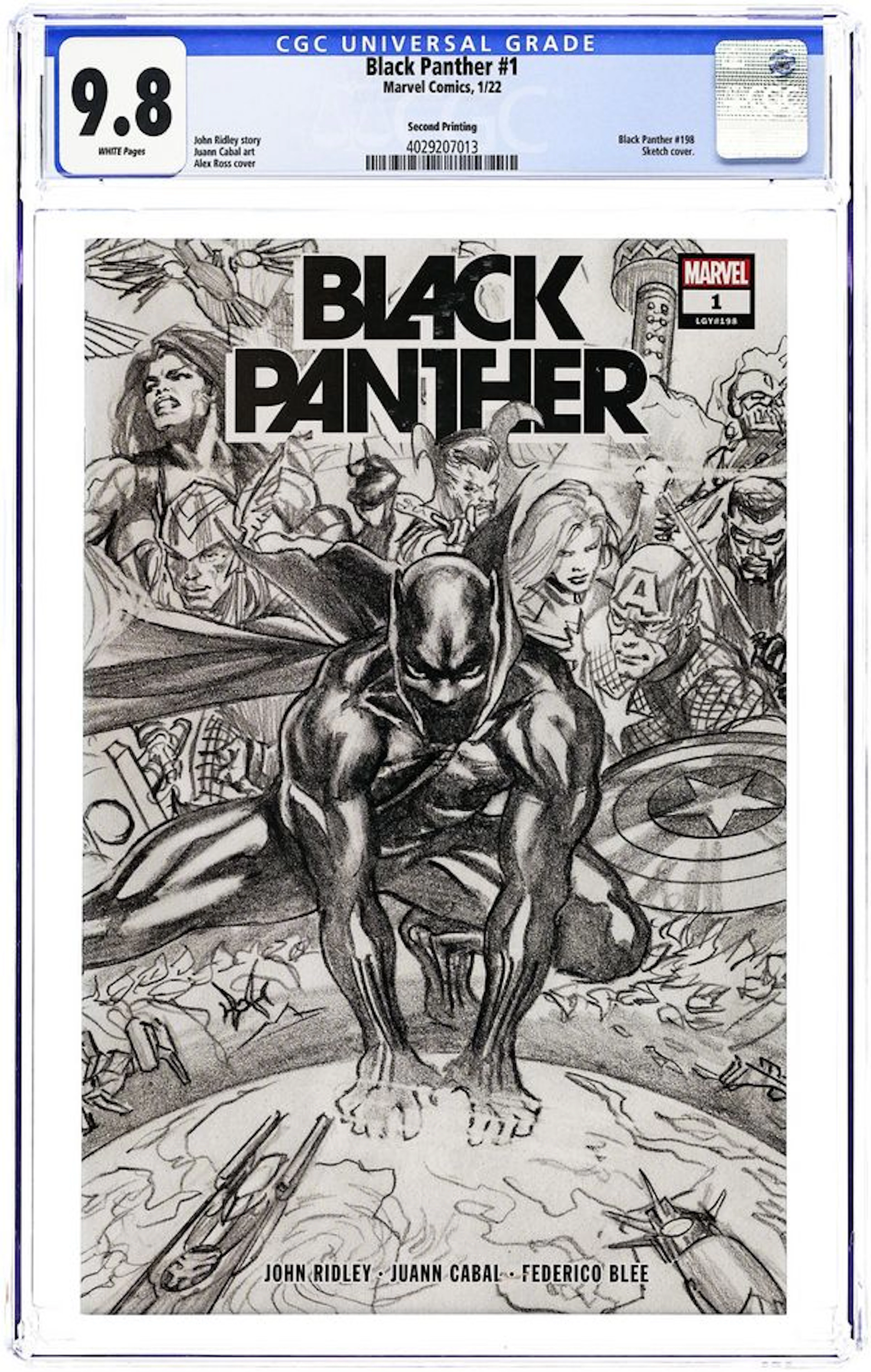 Black Panther (2022 Marvel 8th Series) 1I CGC 9.8