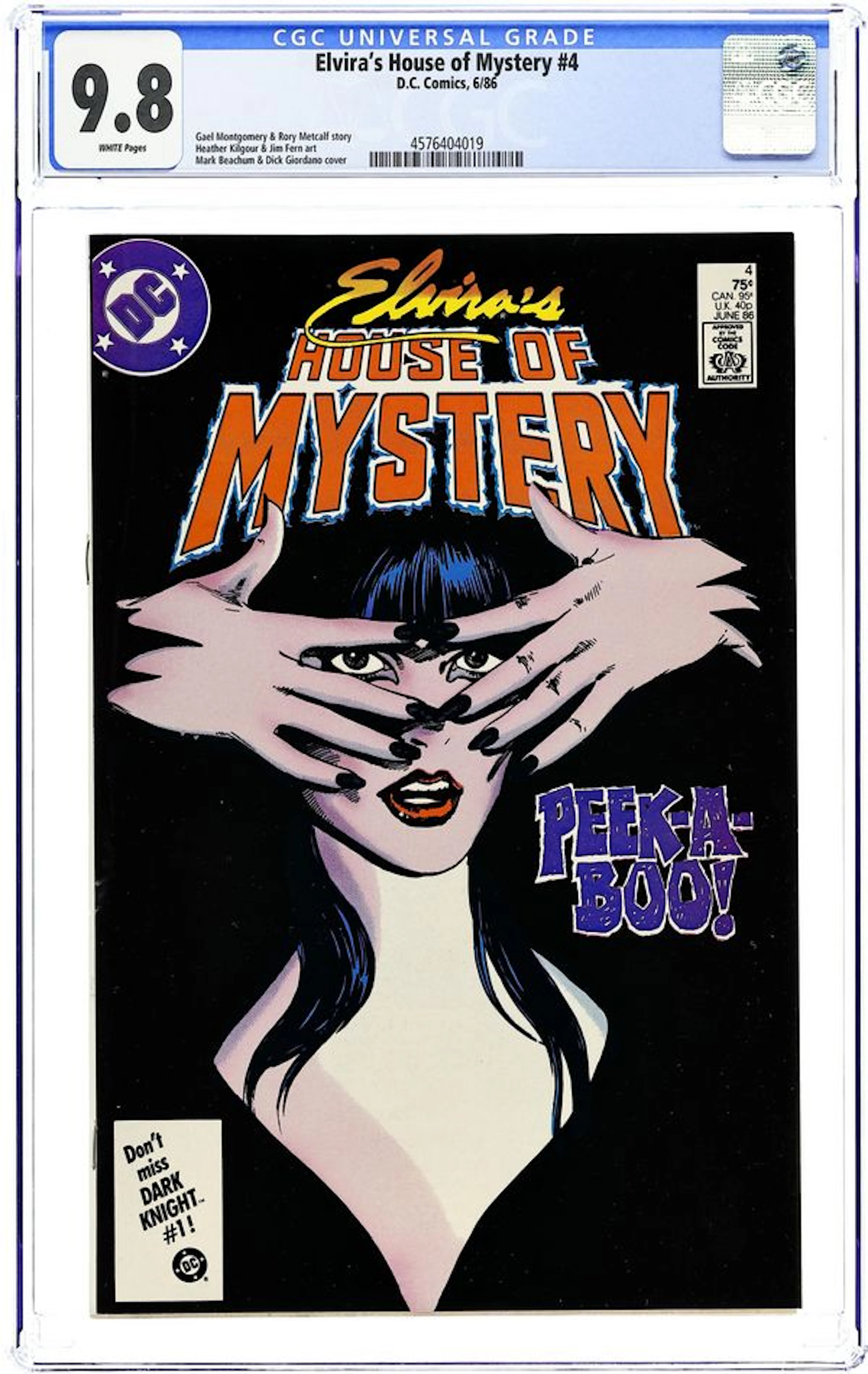 Elvira's House of Mystery (1986 DC) 4D CGC 9.8