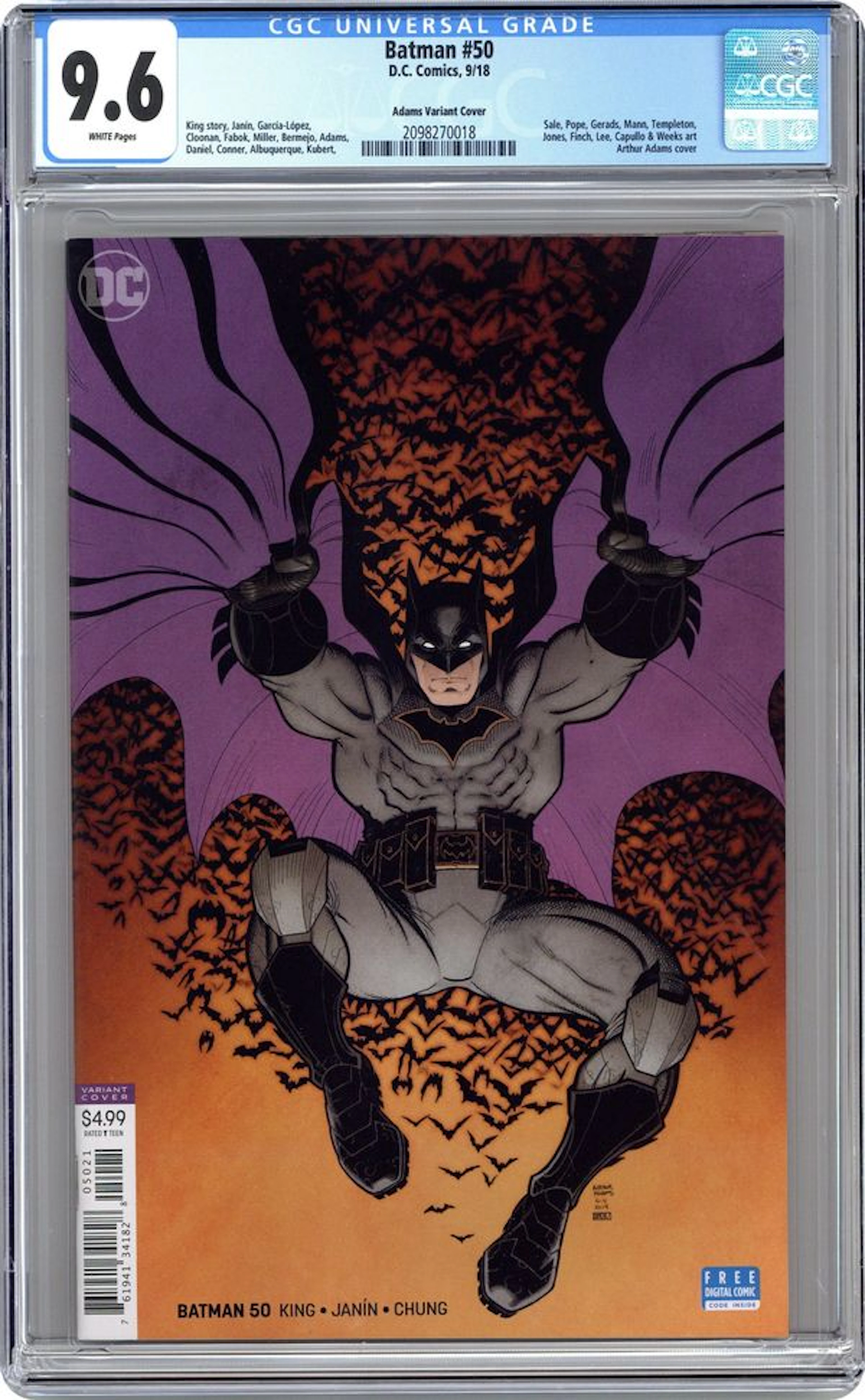 Batman (2016 3rd Series) 50B CGC 9.6
