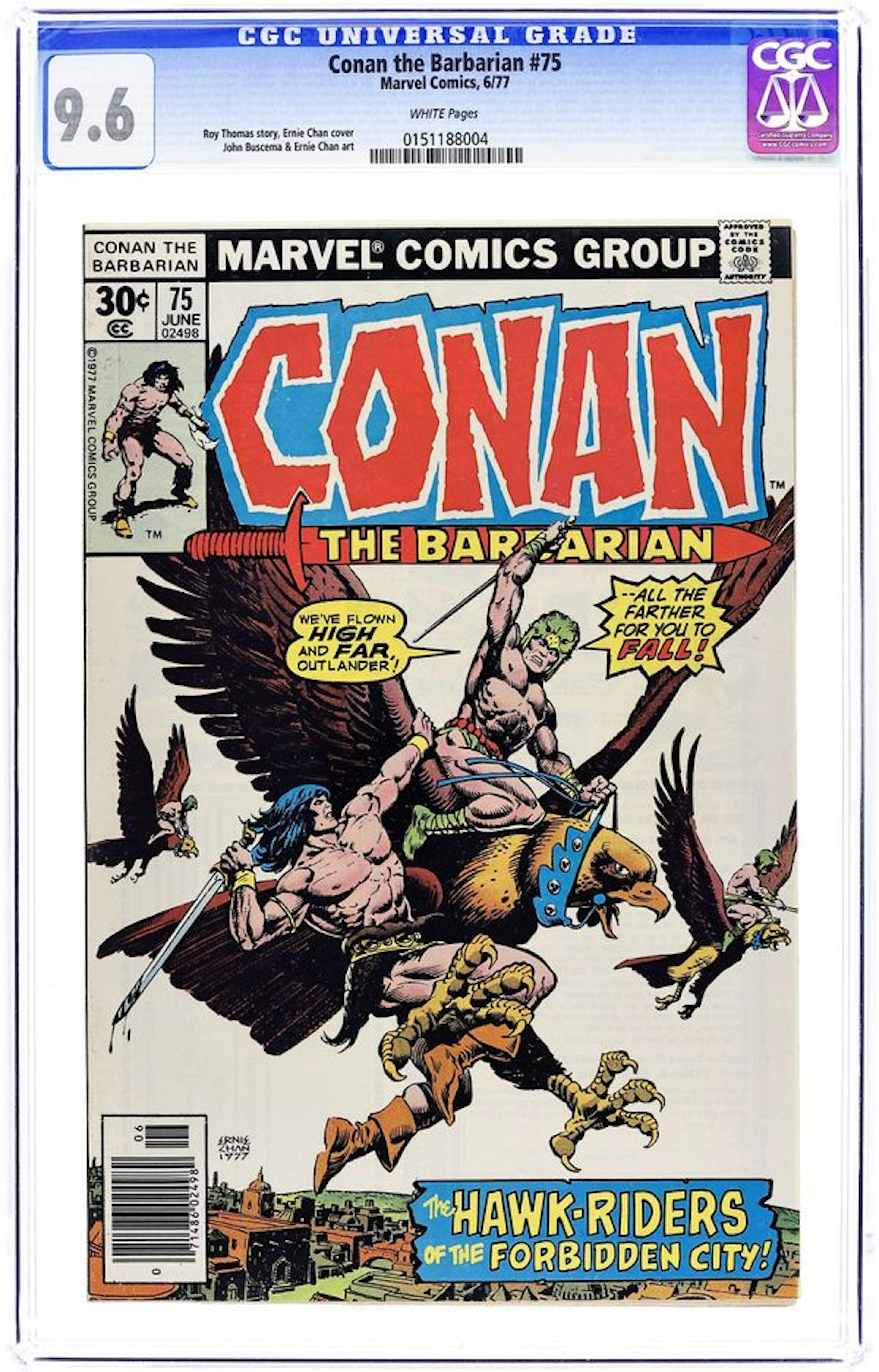 Conan the Barbarian (1970 Marvel) 75 CGC 9.6