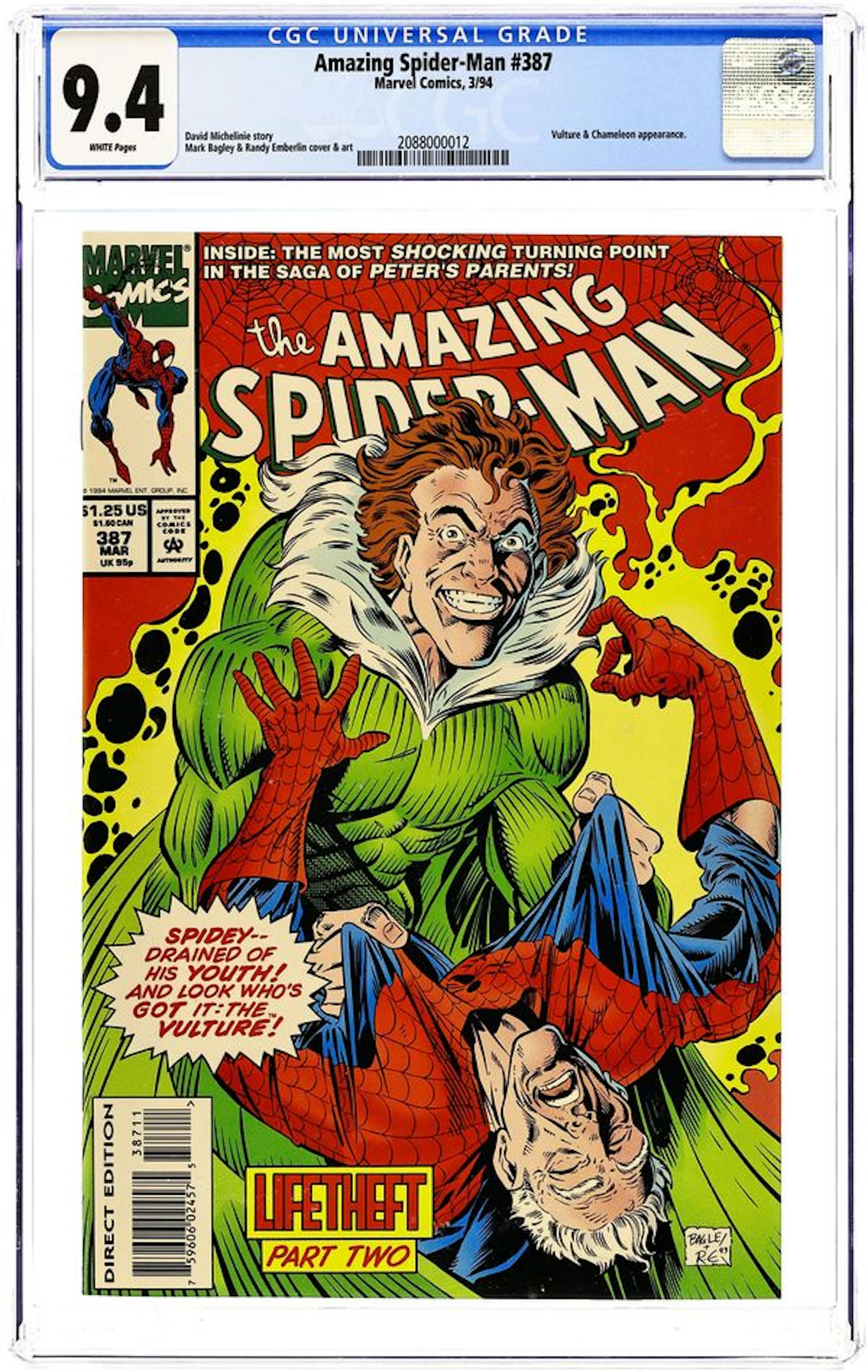 Amazing Spider-Man (1963 1st Series) 387 CGC 9.4