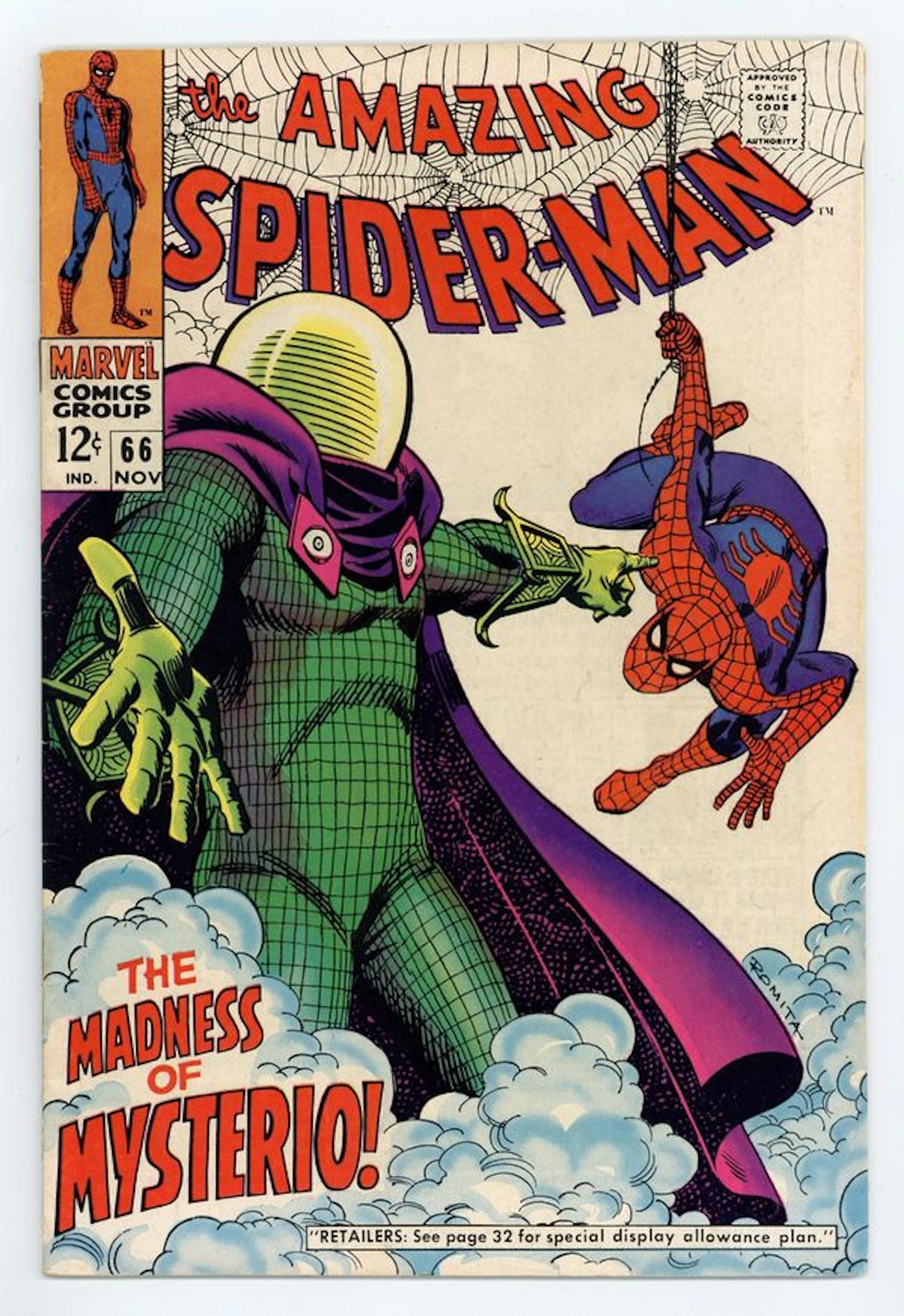 Amazing Spider-Man (1963 1st Series) 66 VG+ 4.5