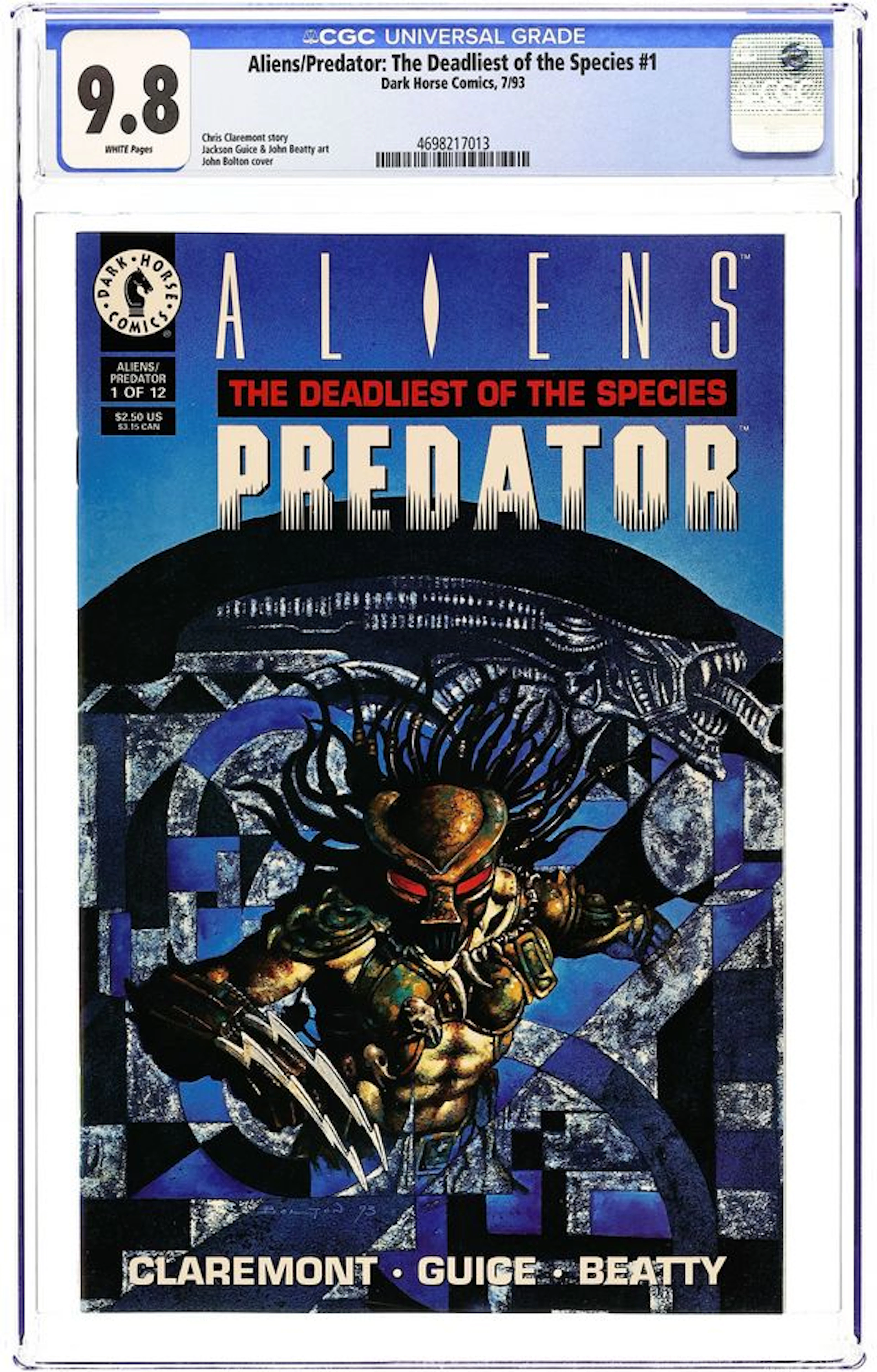 Aliens Predator Deadliest of Species (1993) 1A CGC 9.8