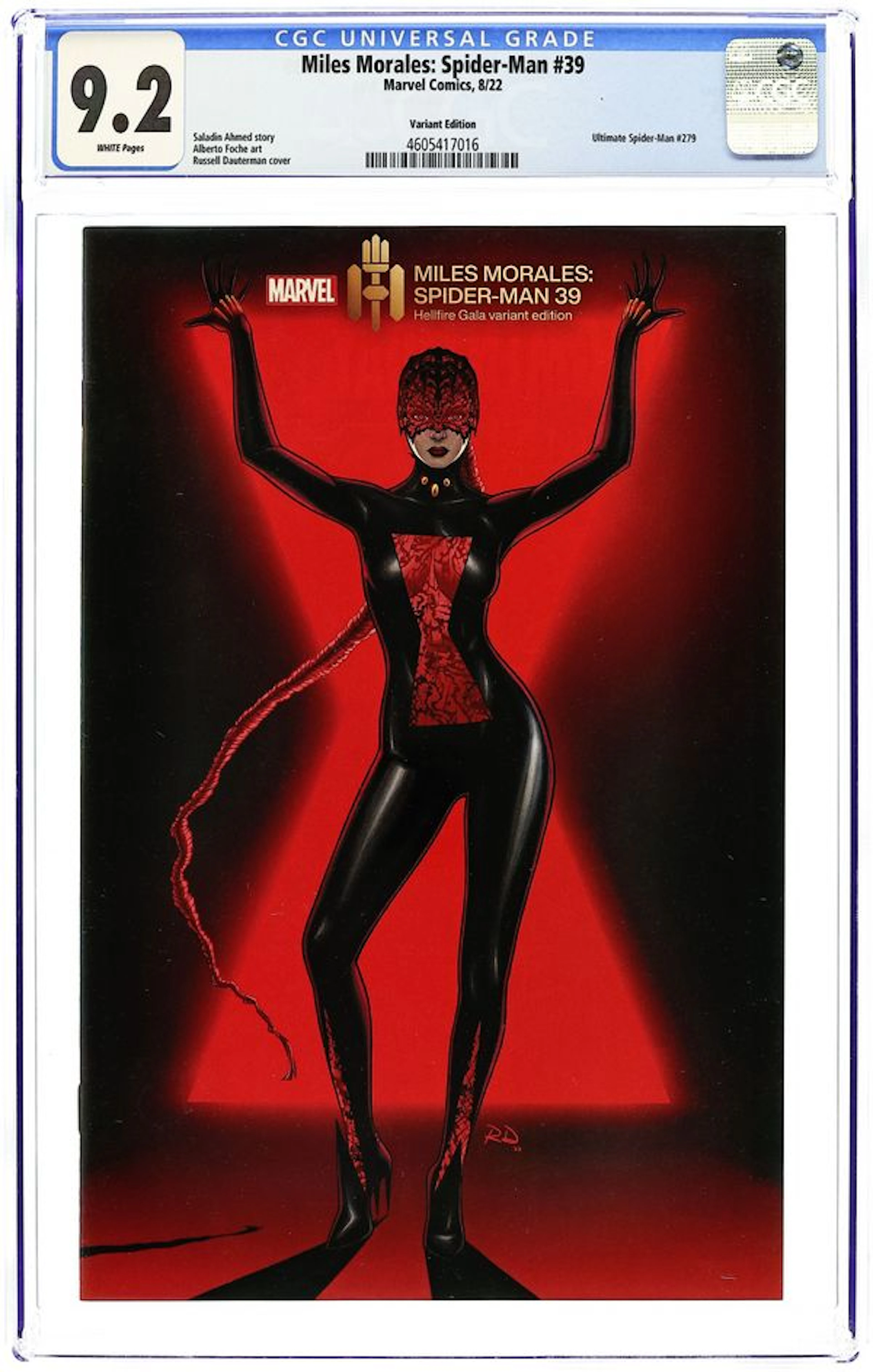 Miles Morales Spider-Man (2019 Marvel) 39B CGC 9.2