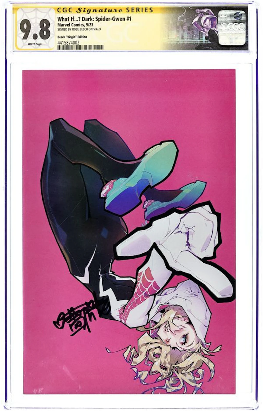 What If Dark Spider-Gwen (2023 Marvel) 1B CGC 9.8 SS Besch