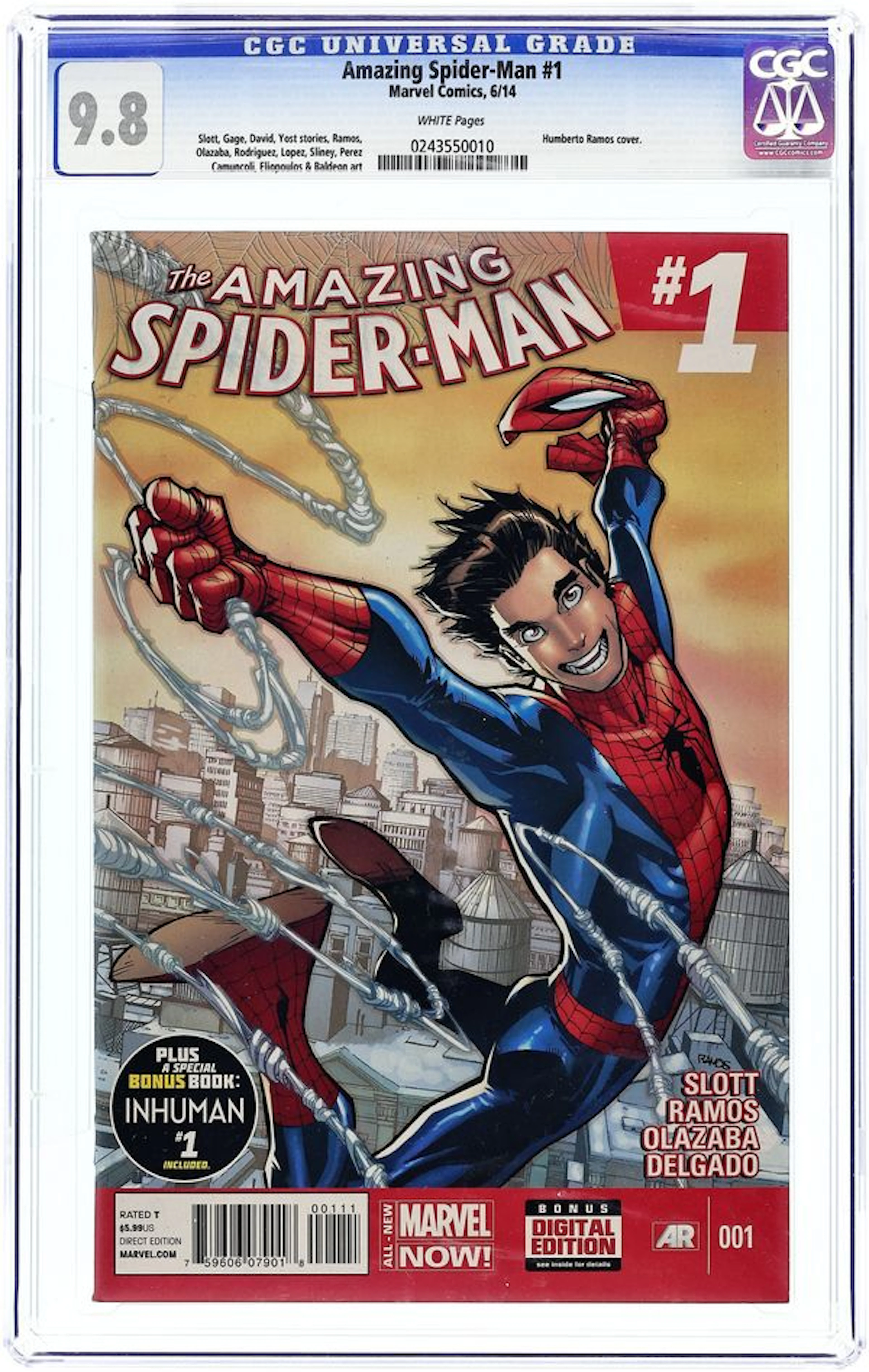 Amazing Spider-Man (2014 3rd Series) 1A CGC 9.8