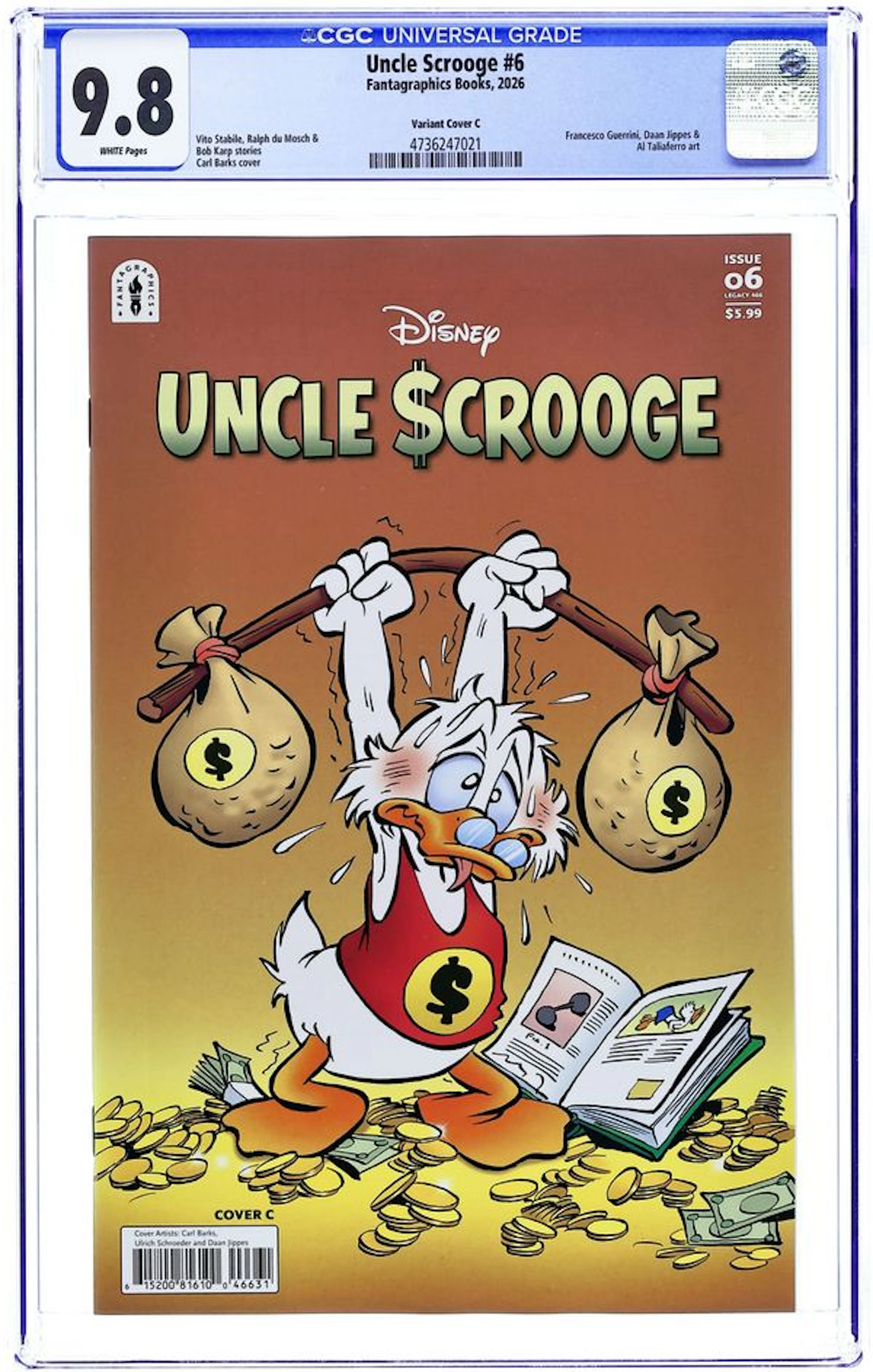 Uncle Scrooge (2025 Fantagraphics) 6C CGC 9.8