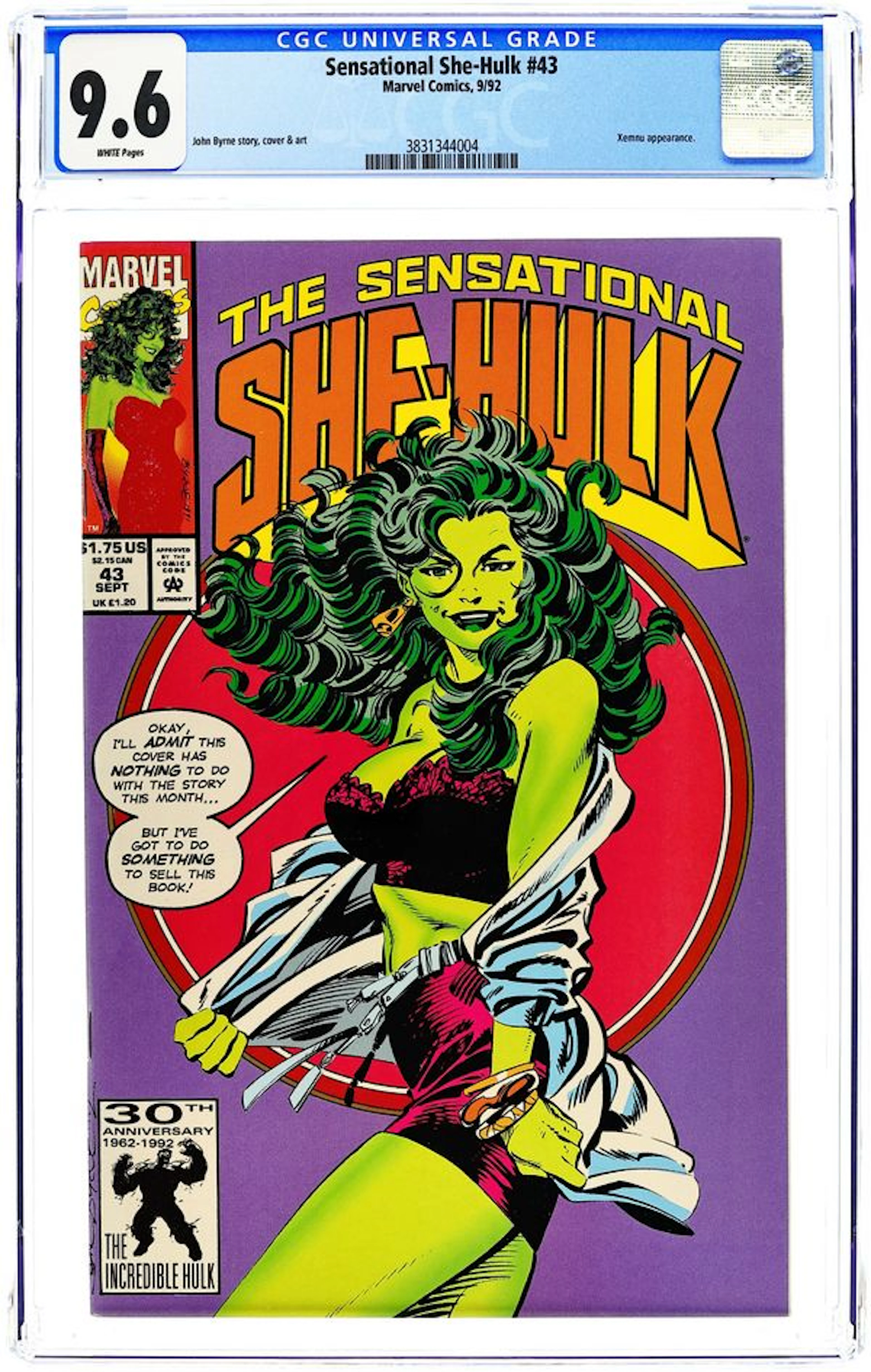 Sensational She-Hulk (1989) 43D CGC 9.6
