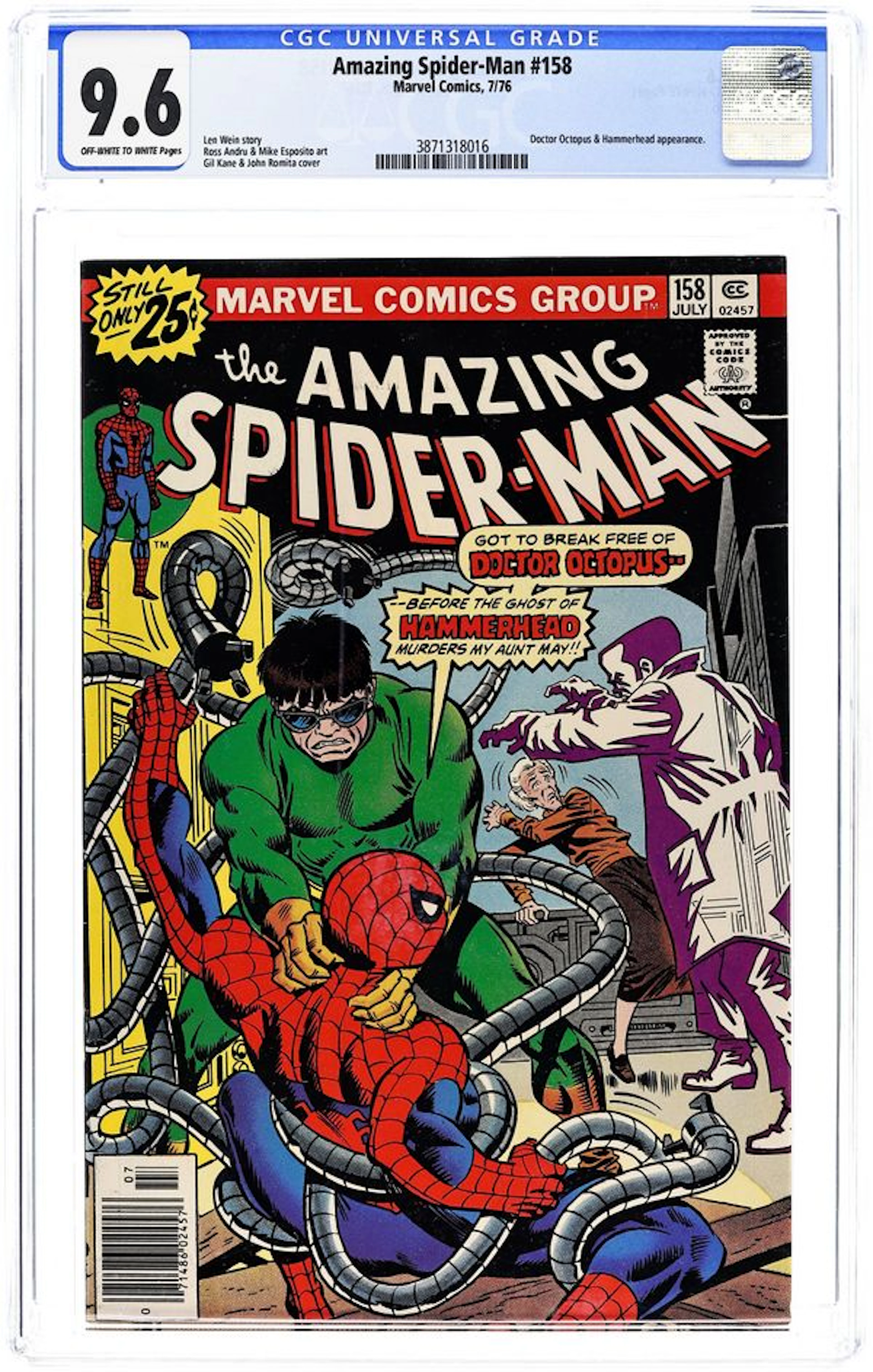 Amazing Spider-Man (1963 1st Series) 158 CGC 9.6