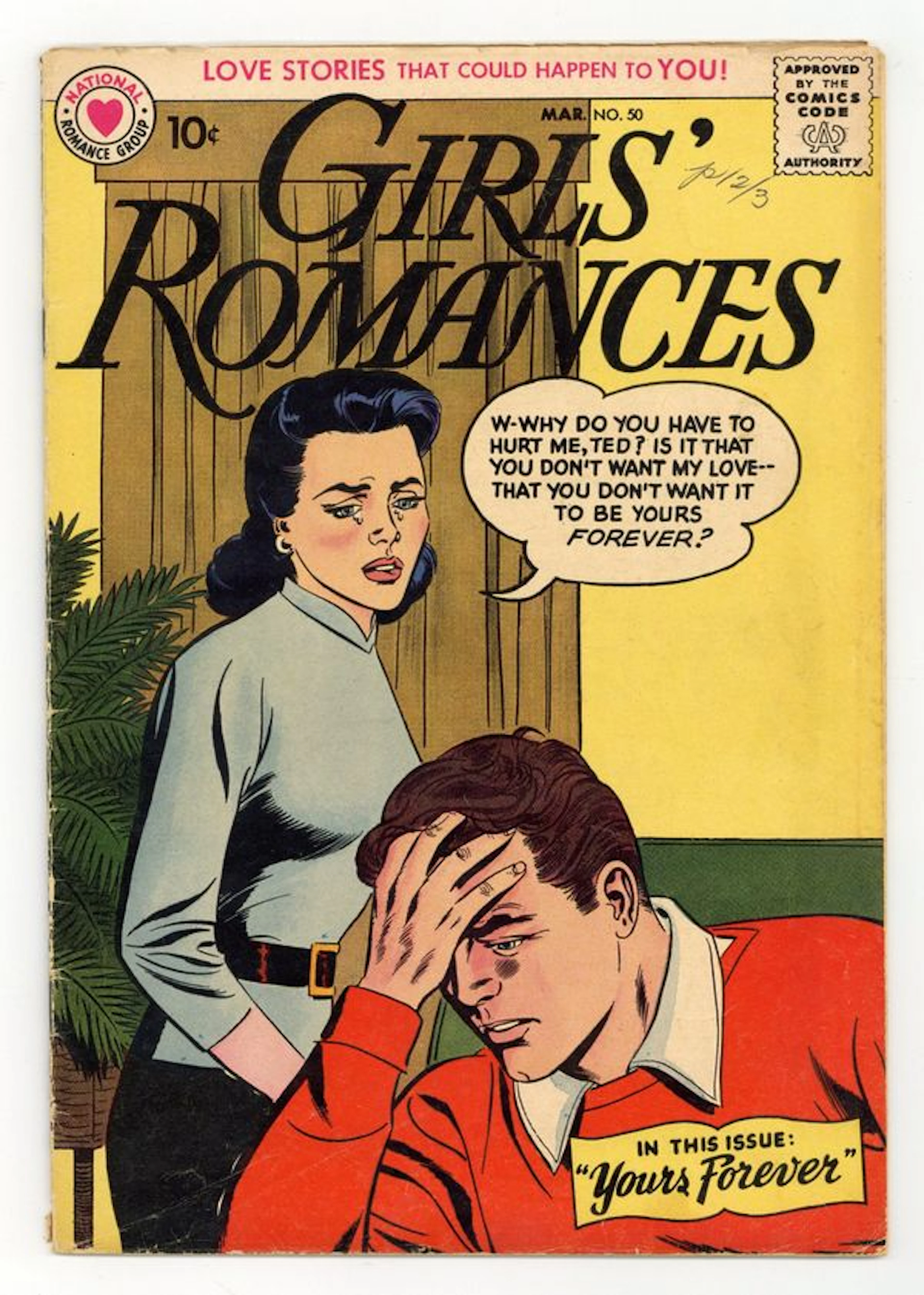 Girls' Romances (1950) 50 VG 4.0