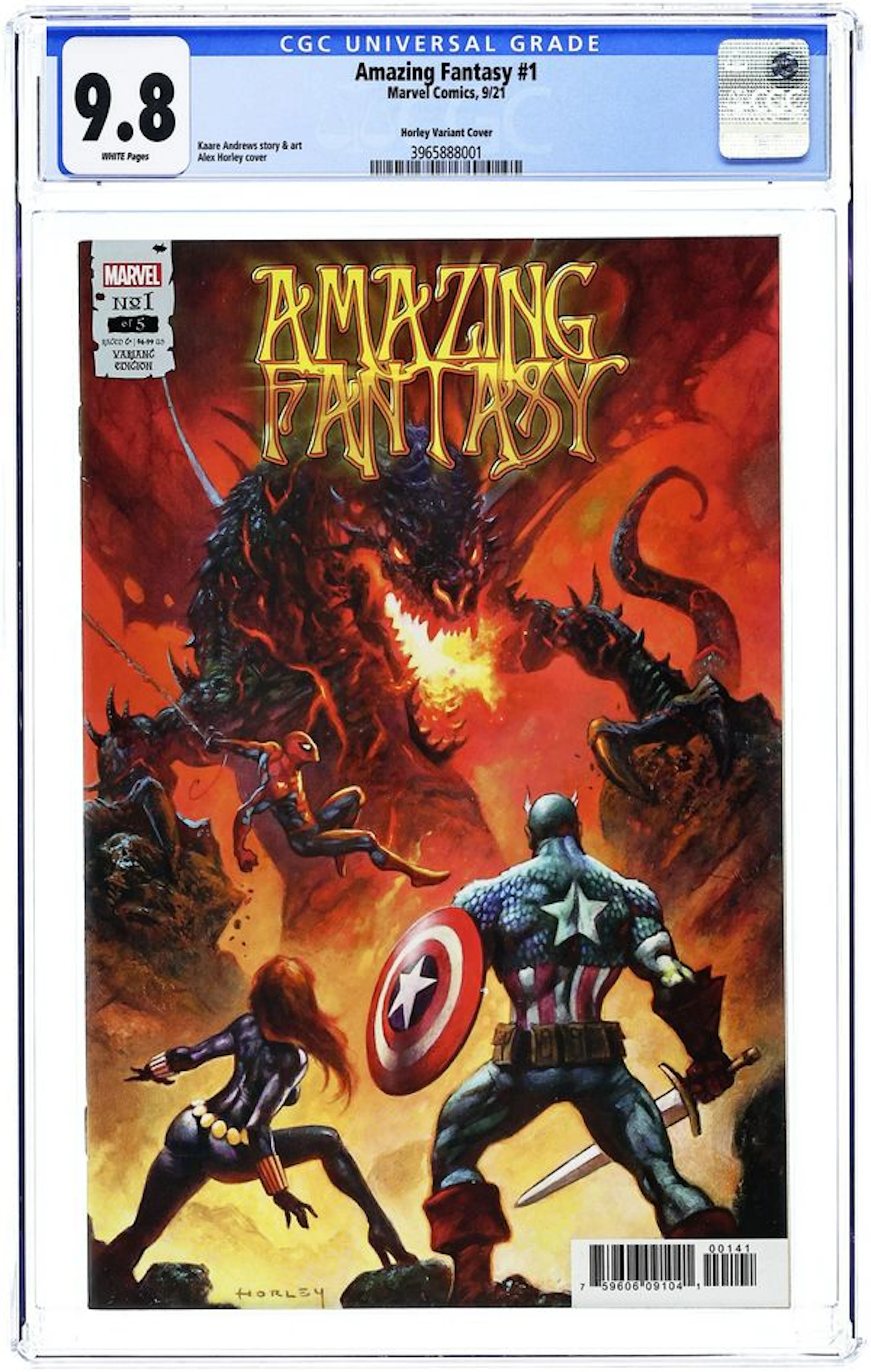 Amazing Fantasy (2021 Marvel) 1D CGC 9.8
