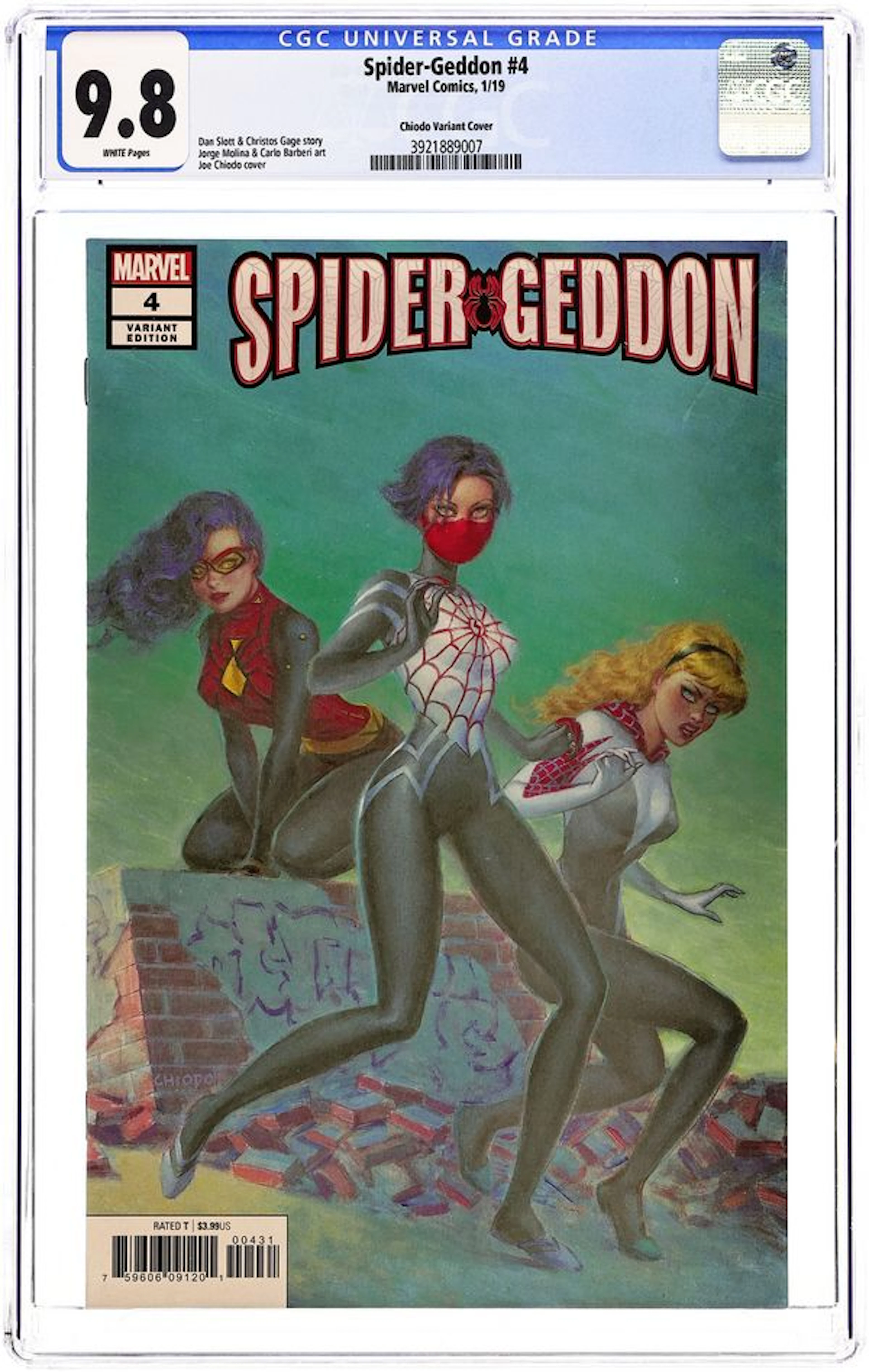 Spider-Geddon (2018 Marvel) 4C CGC 9.8
