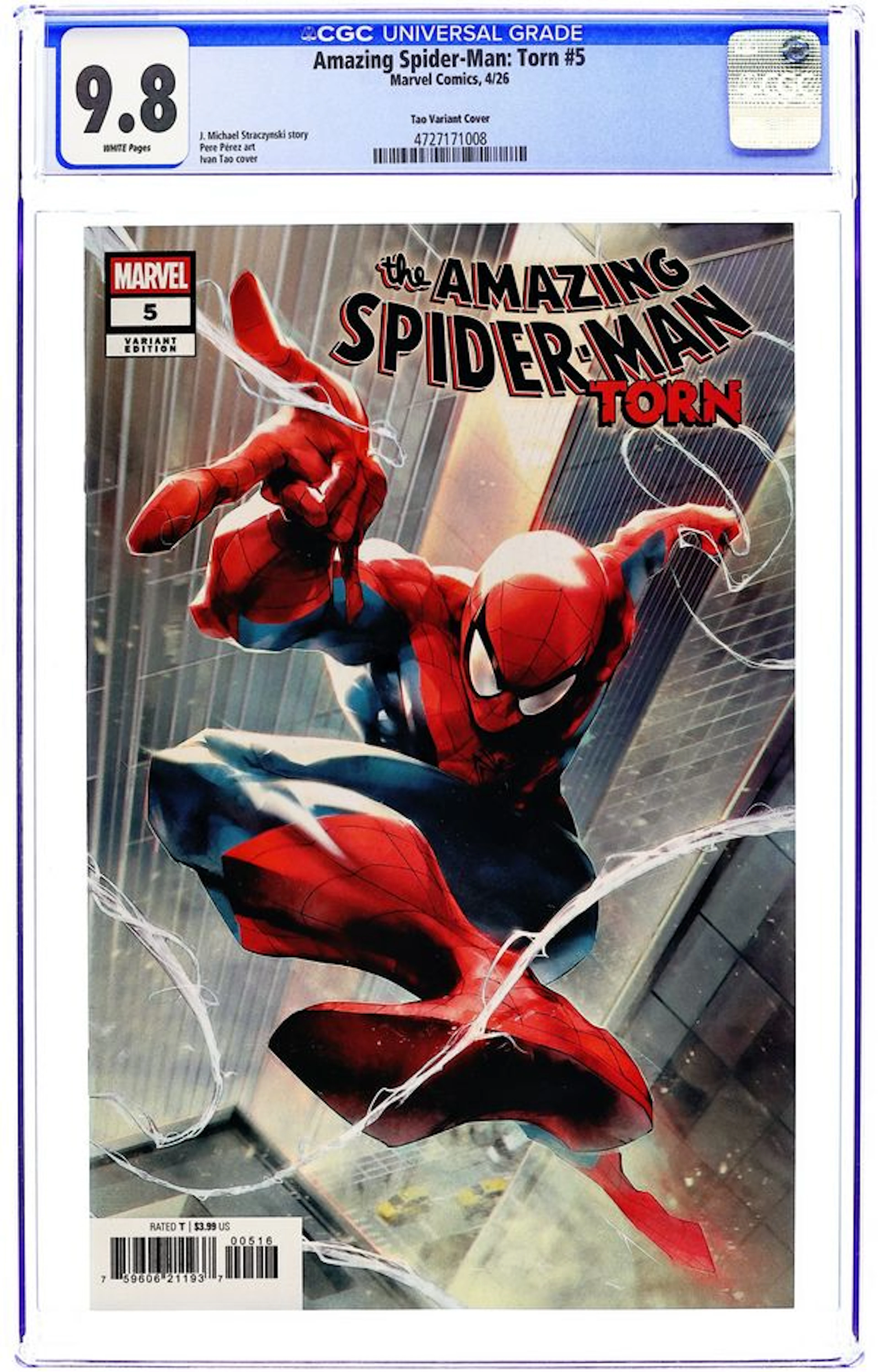 Amazing Spider-Man Torn (2025 Marvel) 5C CGC 9.8