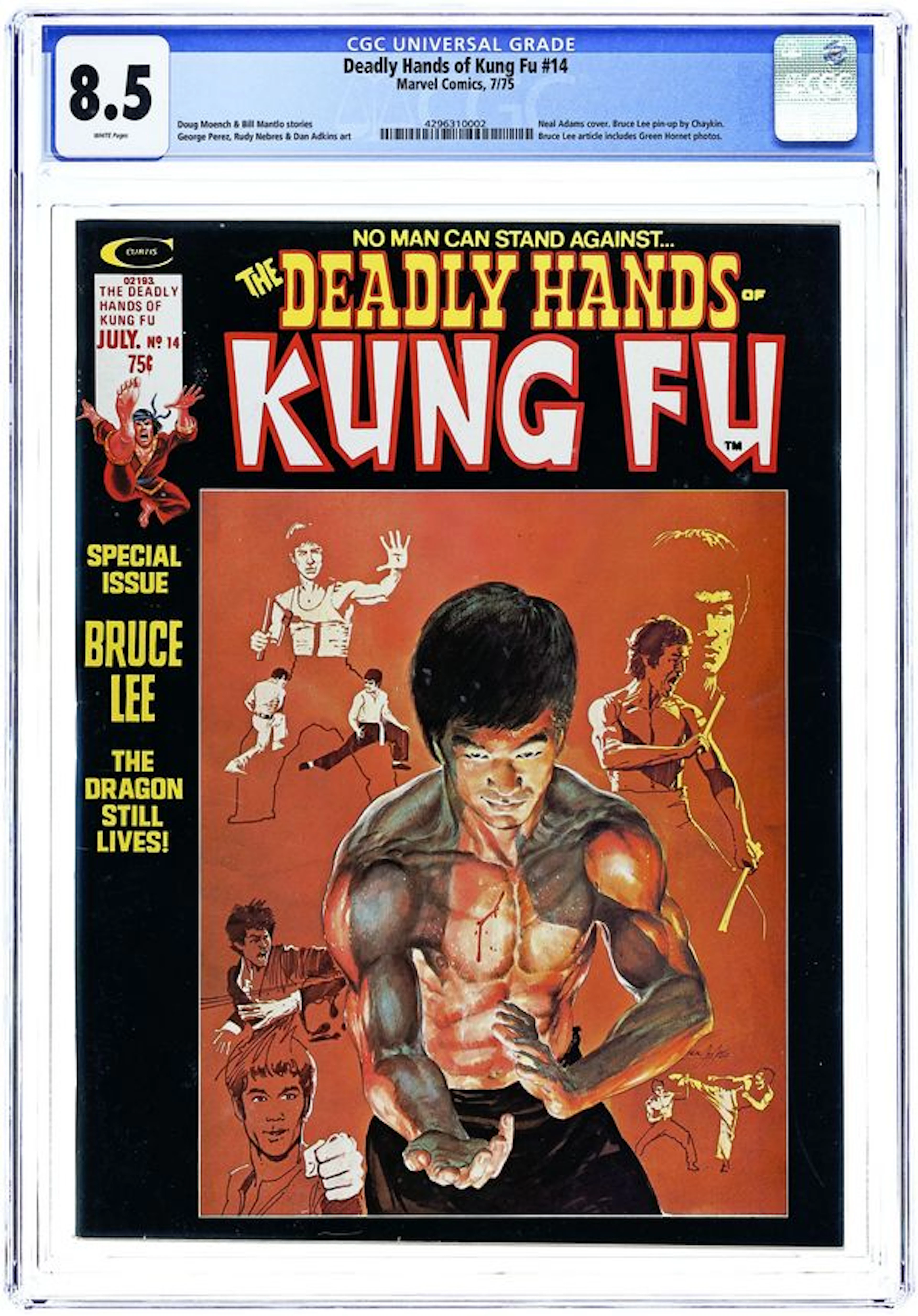 Deadly Hands of Kung Fu (1974 Magazine) 14 CGC 8.5