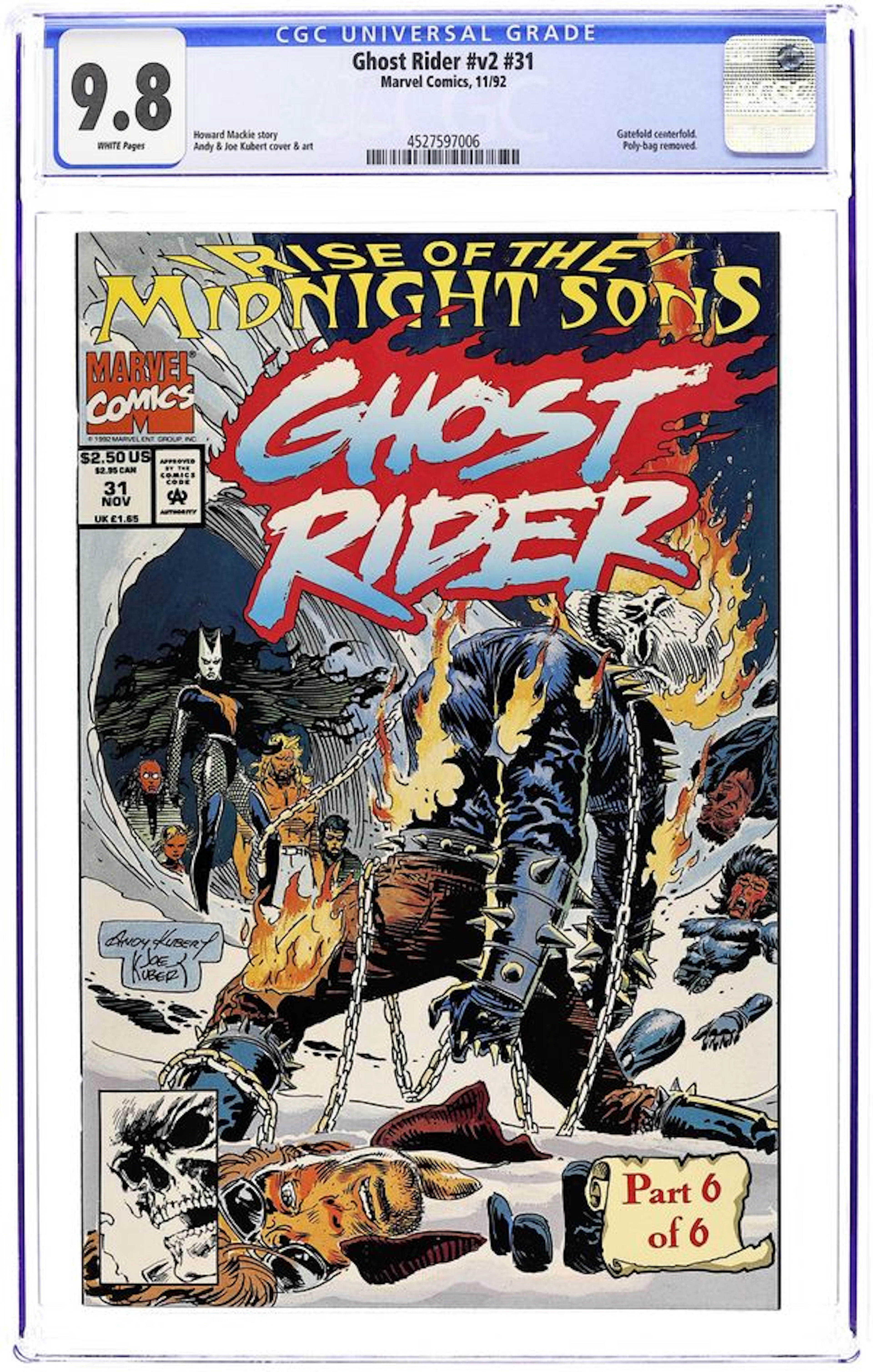 Ghost Rider (1990 2nd Series) 31D.U CGC 9.8