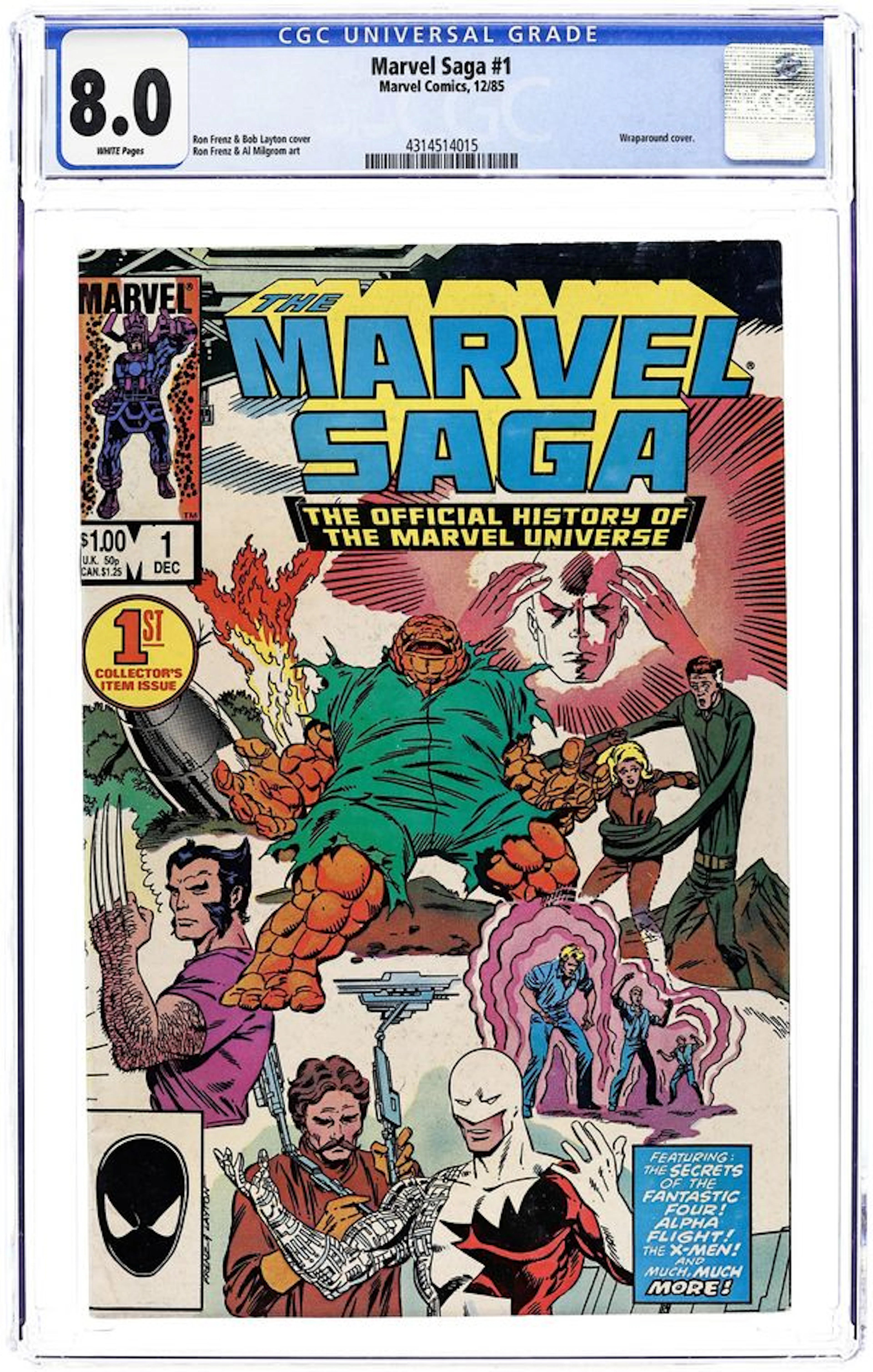 Marvel Saga (1985) 1 CGC 8.0