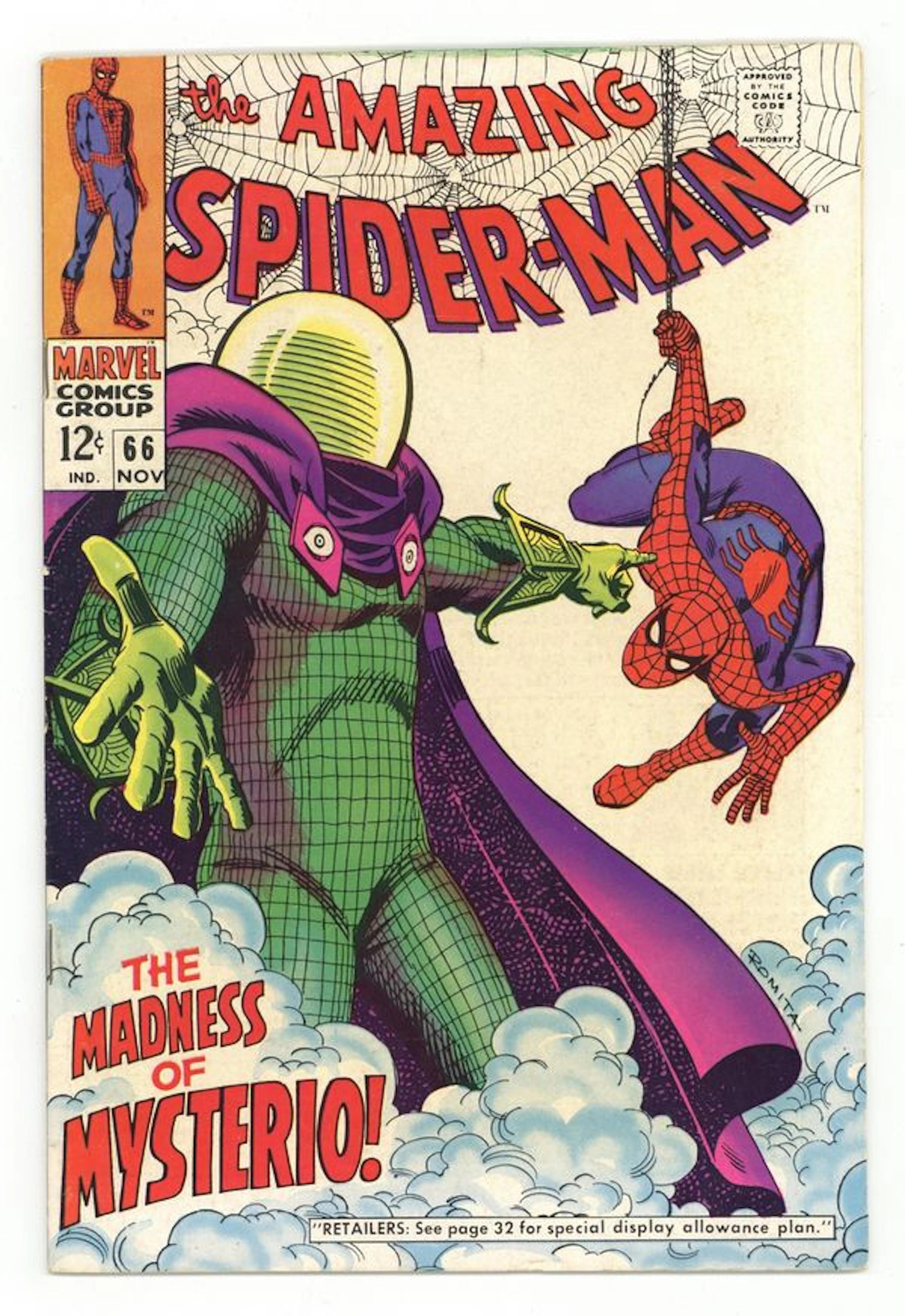 Amazing Spider-Man (1963 1st Series) 66 VG+ 4.5