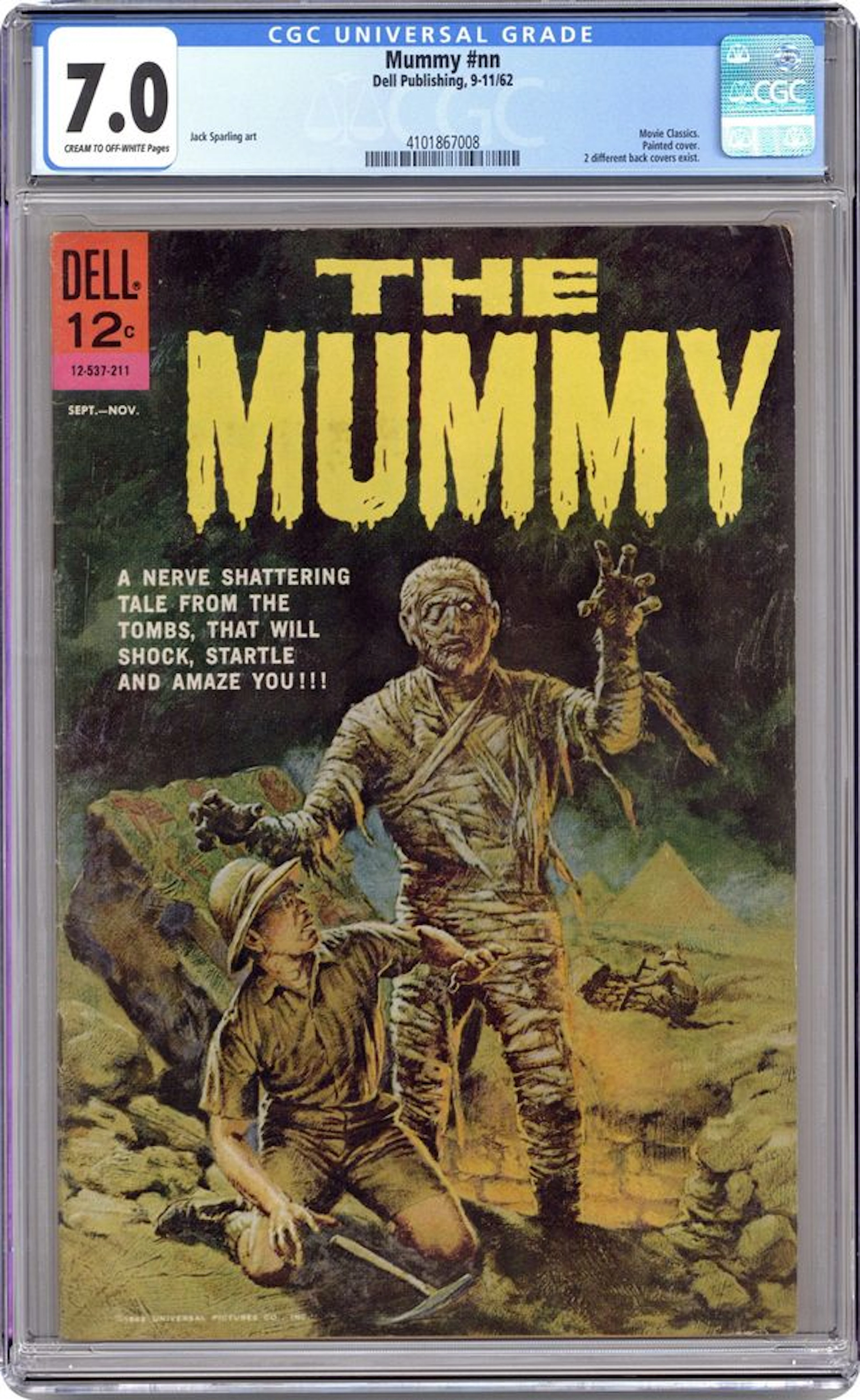 Mummy (1962 Dell) Movie Classics 211 CGC 7.0