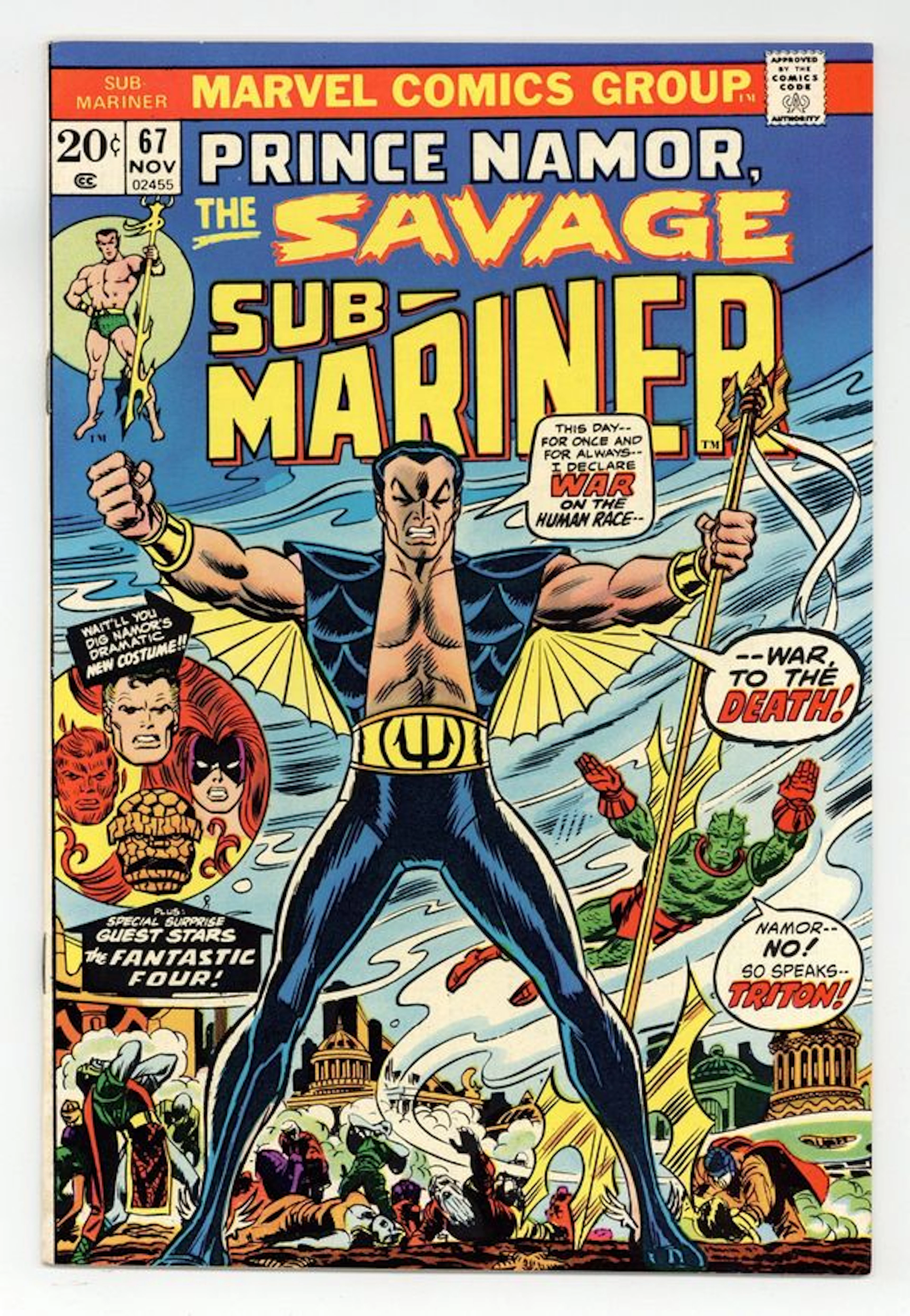 Sub-Mariner (1968 1st Series) 67 FN 6.0