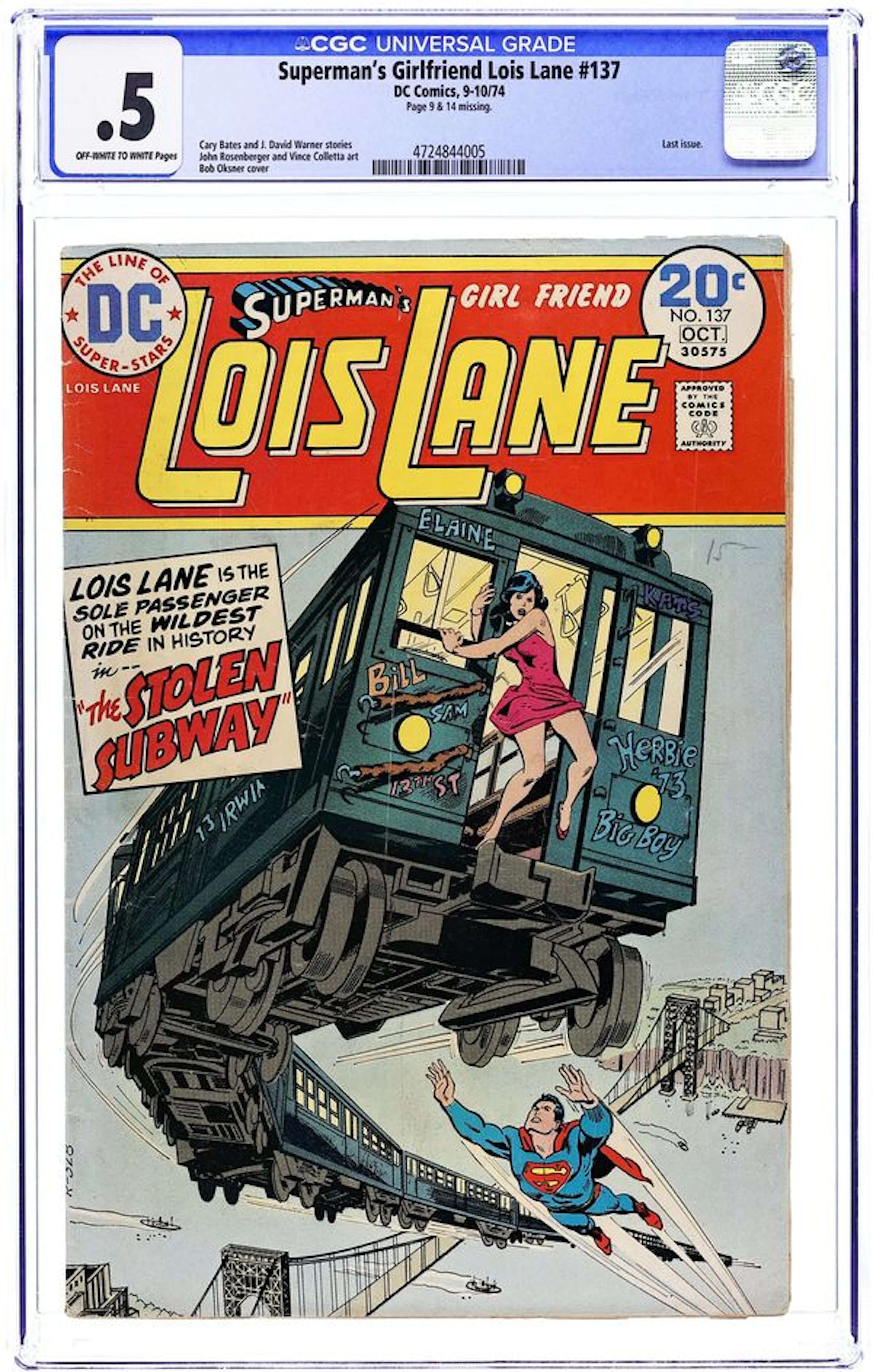 Superman's Girlfriend Lois Lane (1958) 137 CGC 0.5