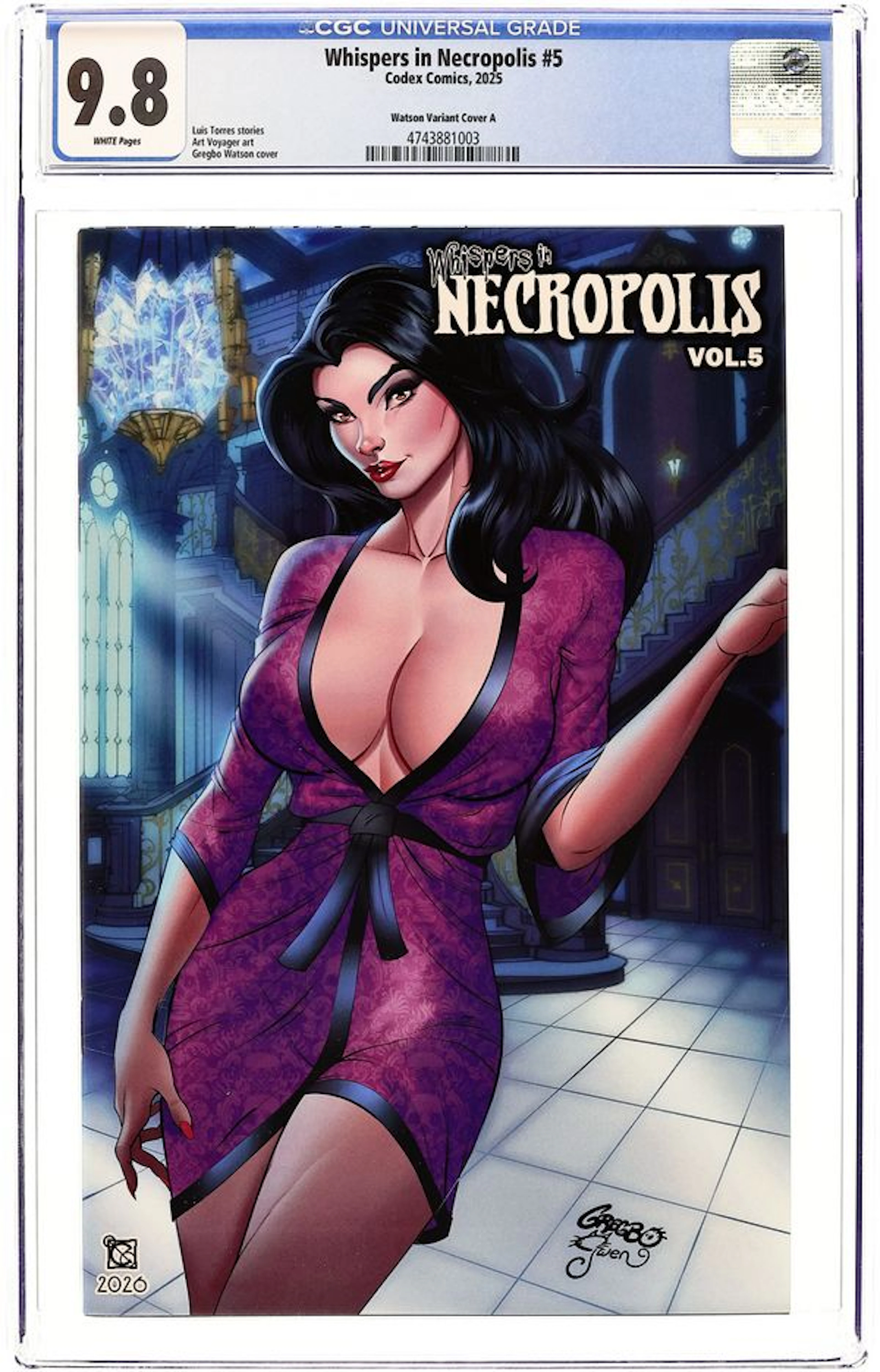 Whispers in Necropolis (2016 Codex Comics) 5WATSON.A CGC 9.8