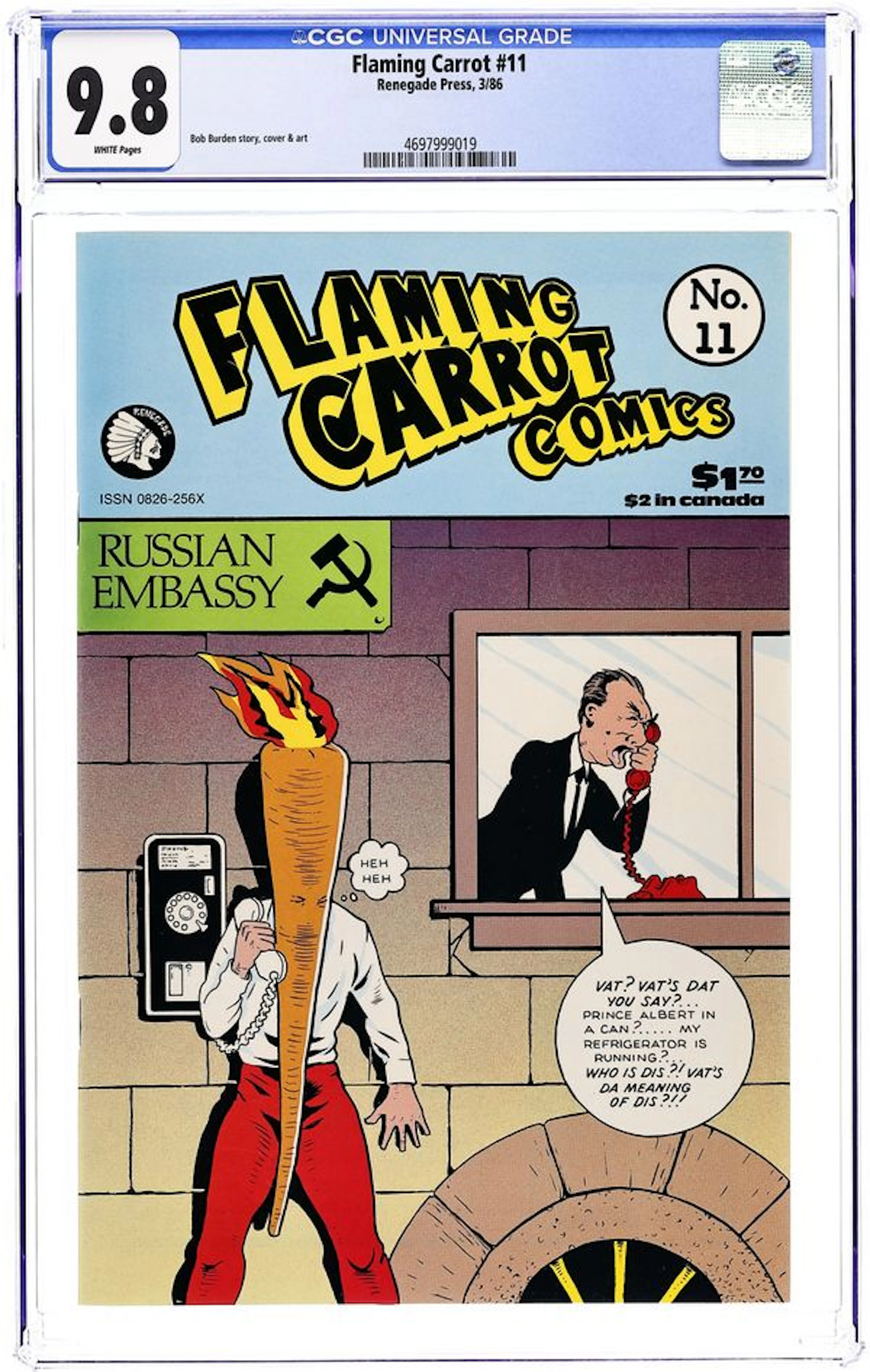 Flaming Carrot Comics (1984 AV/Dark Horse) 11 CGC 9.8