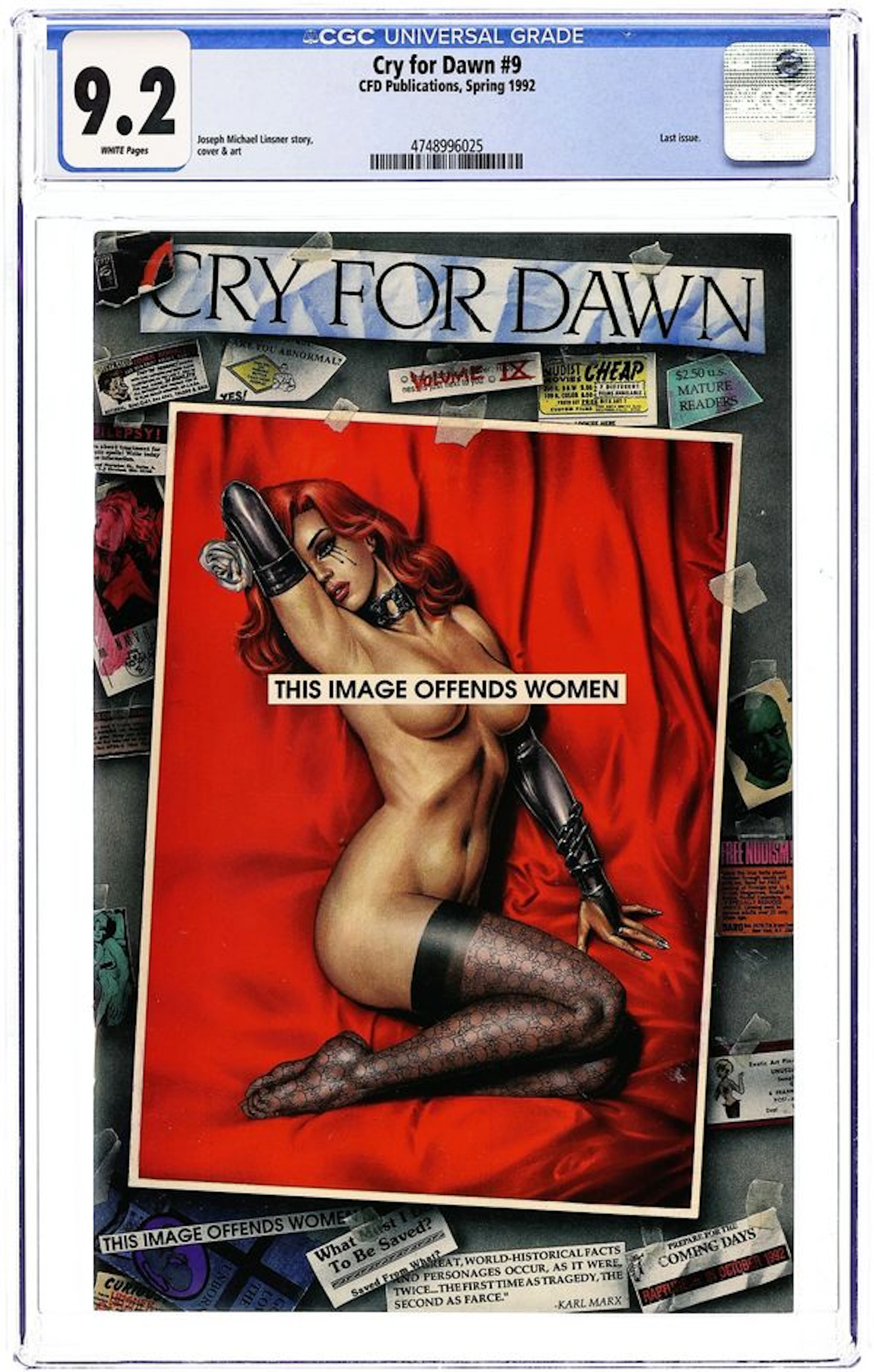 Cry for Dawn (1989) 9A CGC 9.2