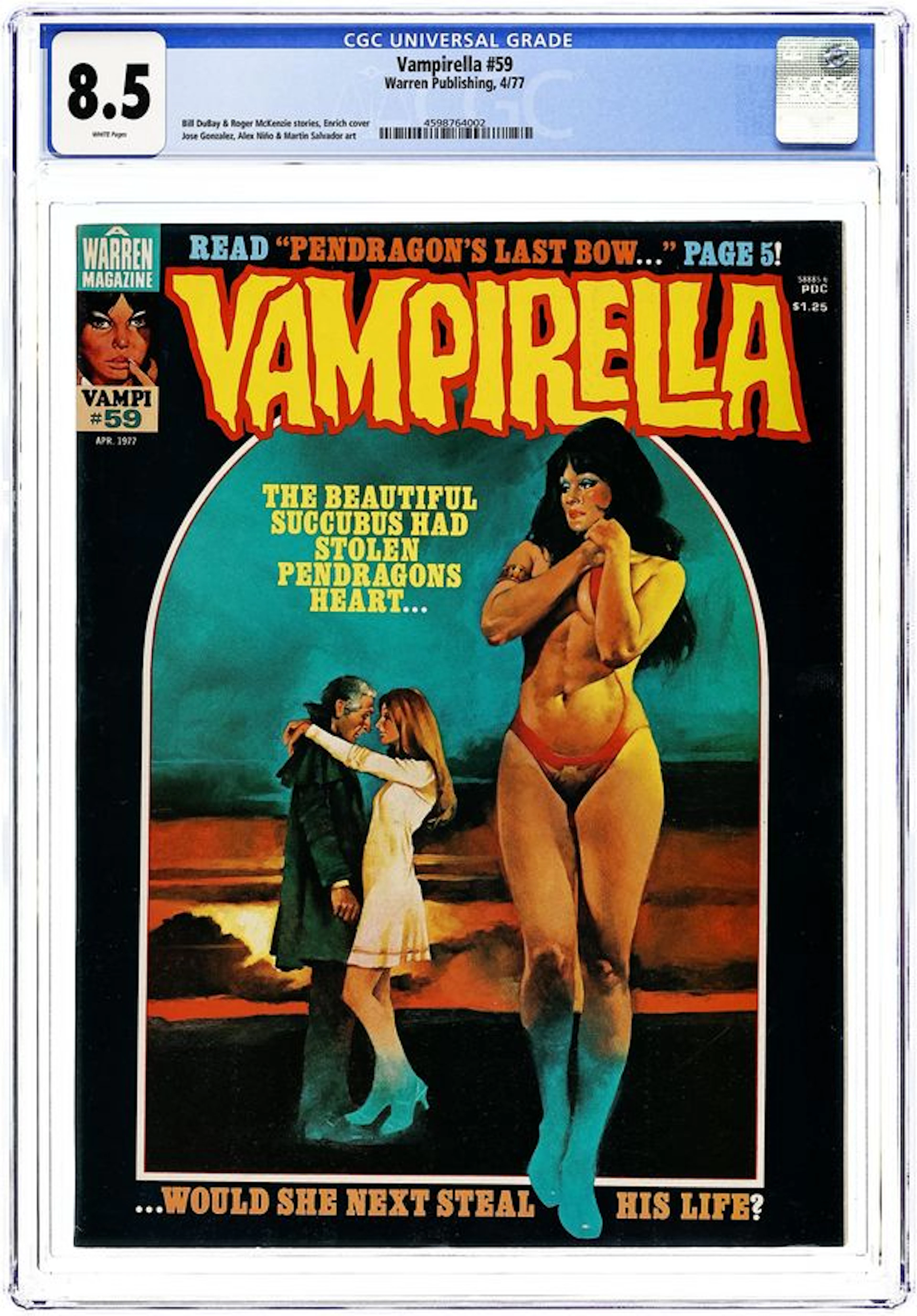 Vampirella (1969 Warren) 59 CGC 8.5