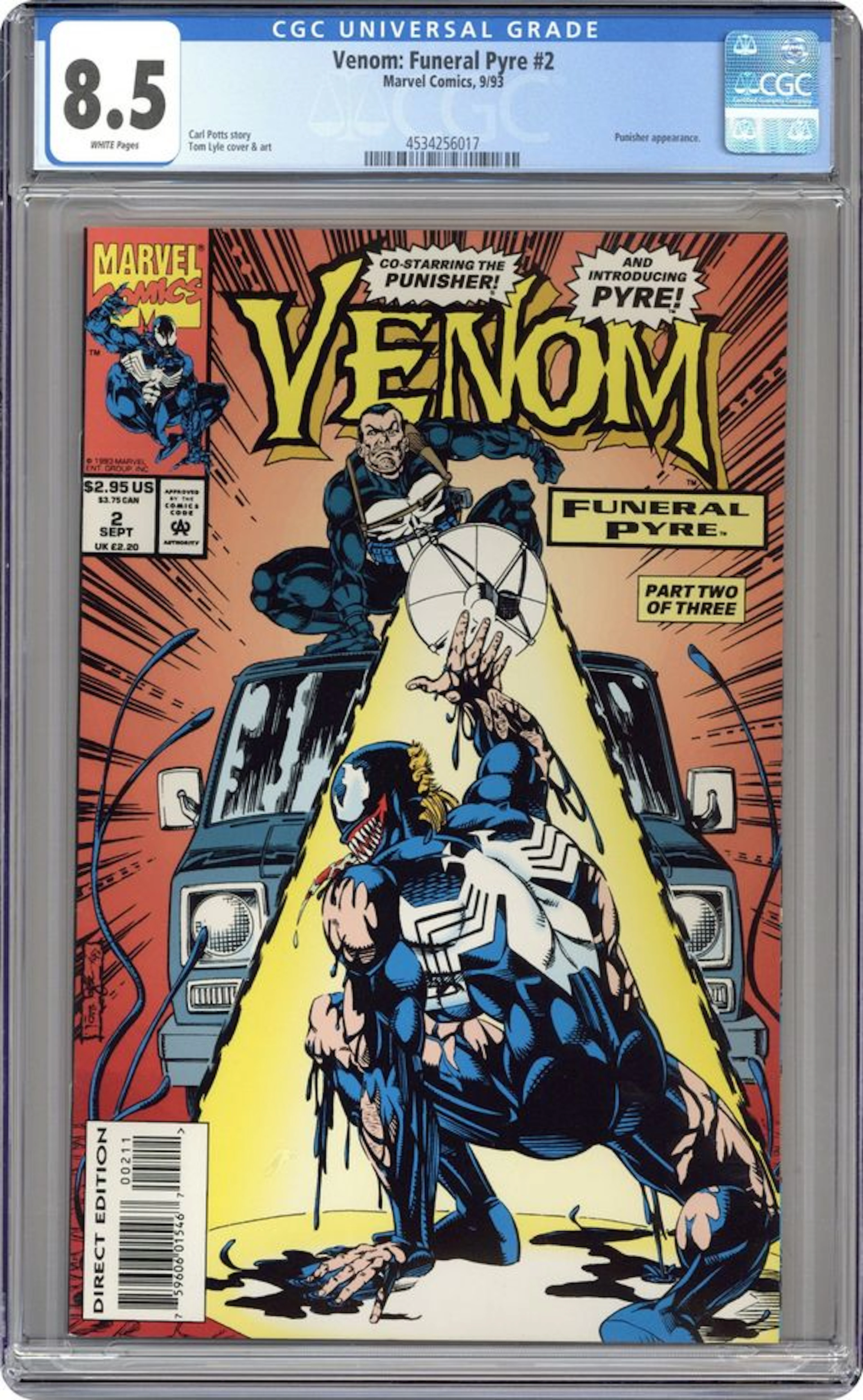Venom Funeral Pyre (1993) 2 CGC 8.5
