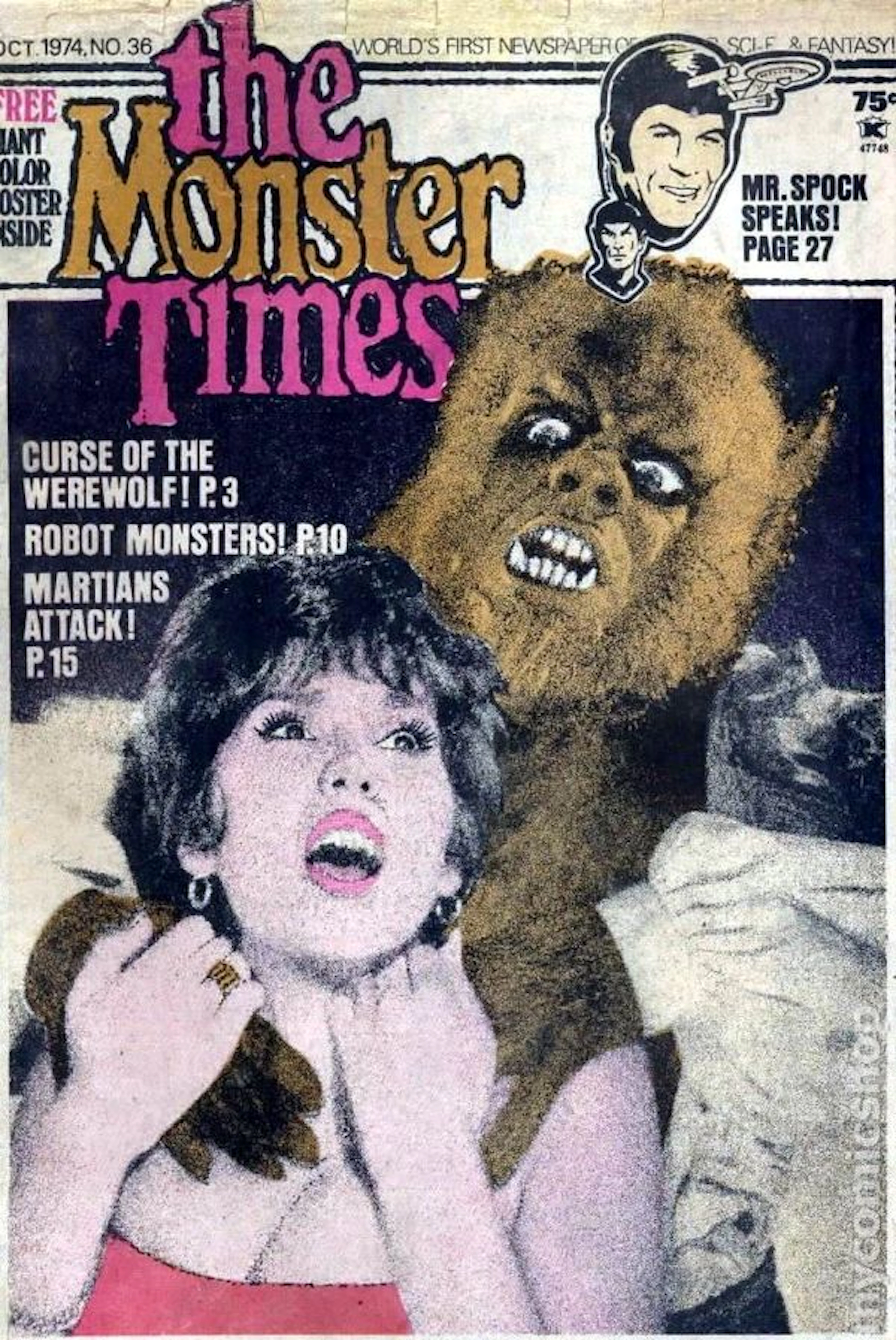 Monster Times (1972) 36 FR/GD 1.5
