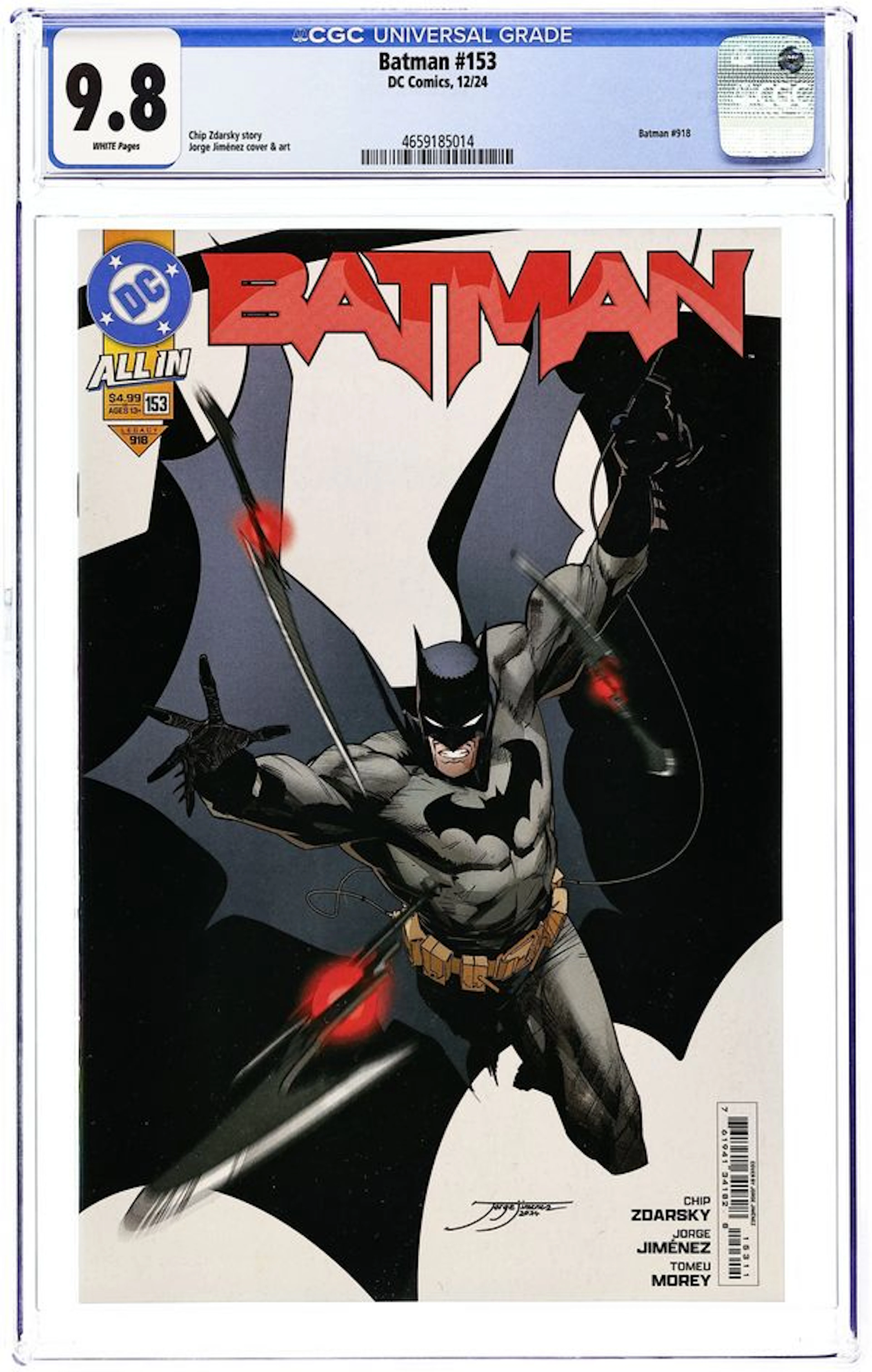 Batman (2016 3rd Series) 153A CGC 9.8