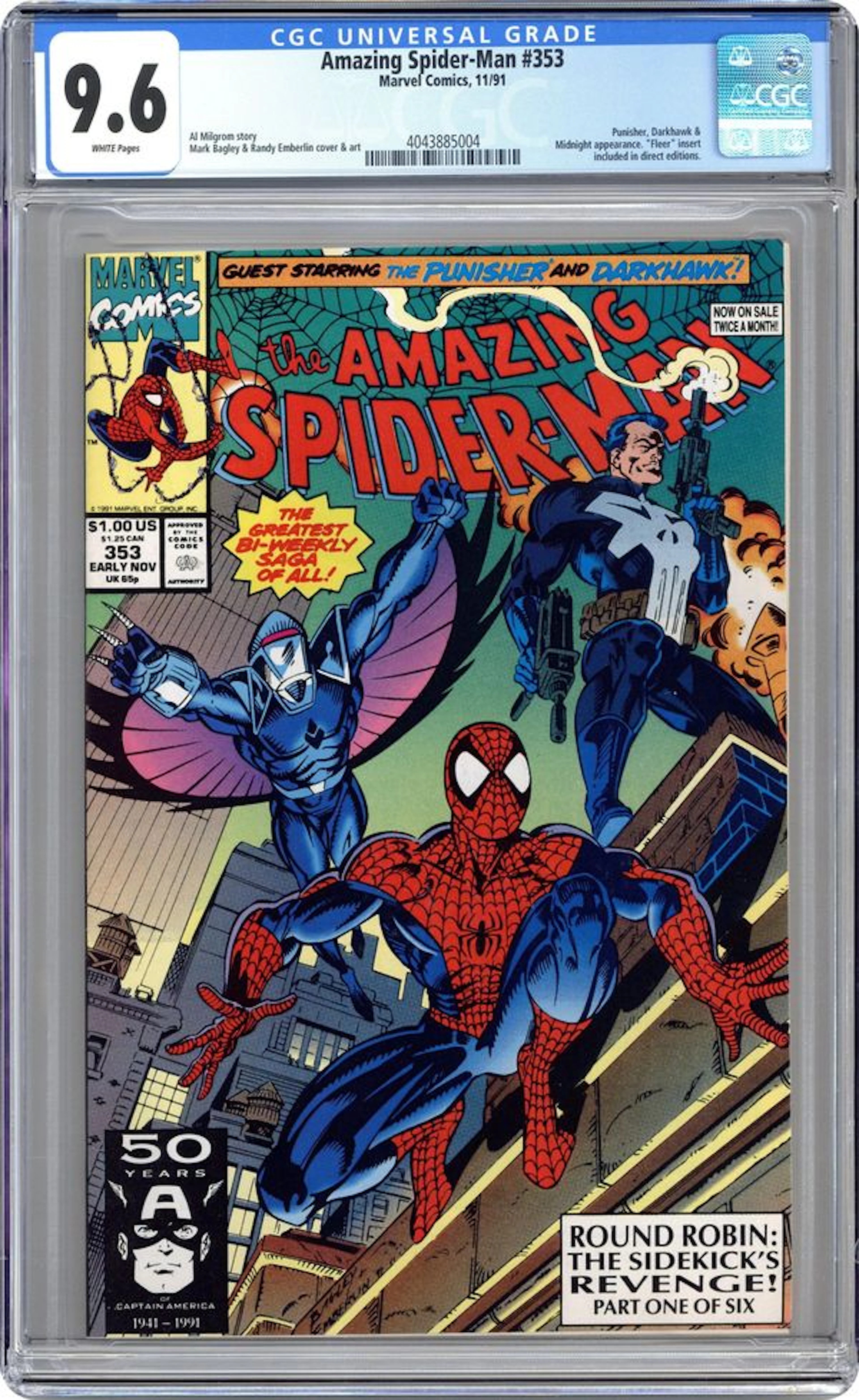 Amazing Spider-Man (1963 1st Series) 353 CGC 9.6