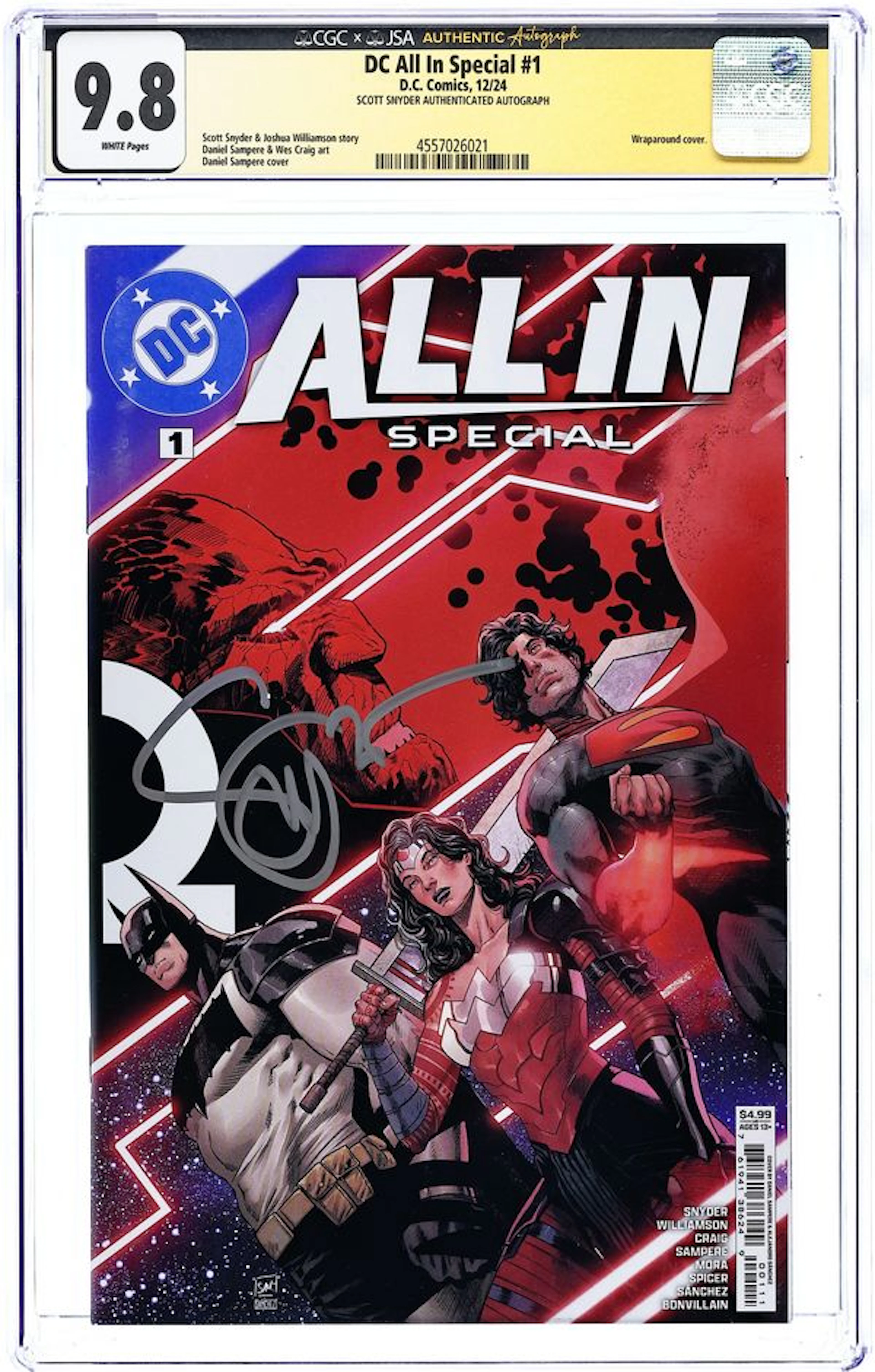 DC All In Special (2024 DC) 1A CGC 9.8 JSA Snyder.