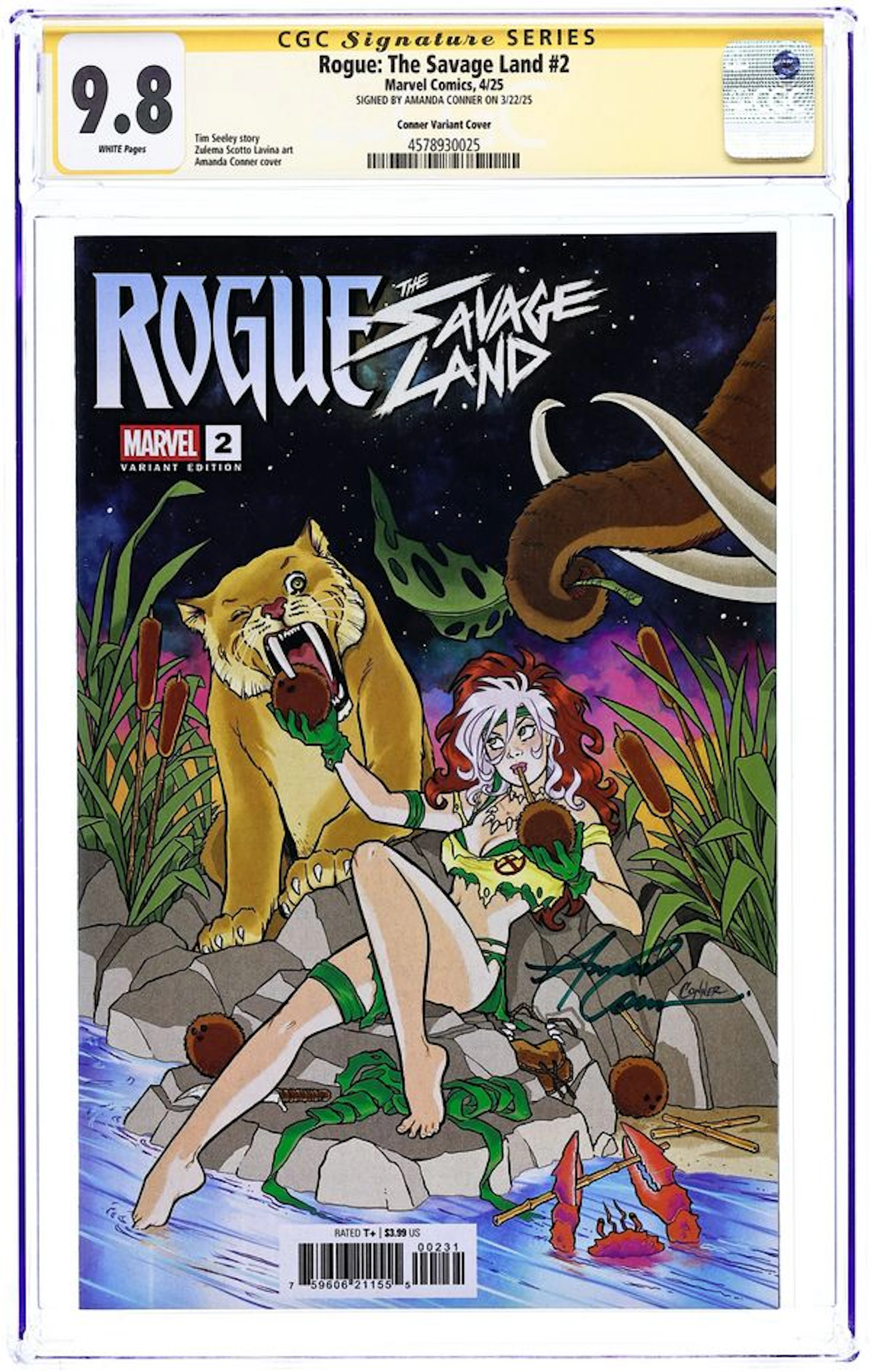 Rogue The Savage Land (2025 Marvel) 2C CGC 9.8 SS Conner