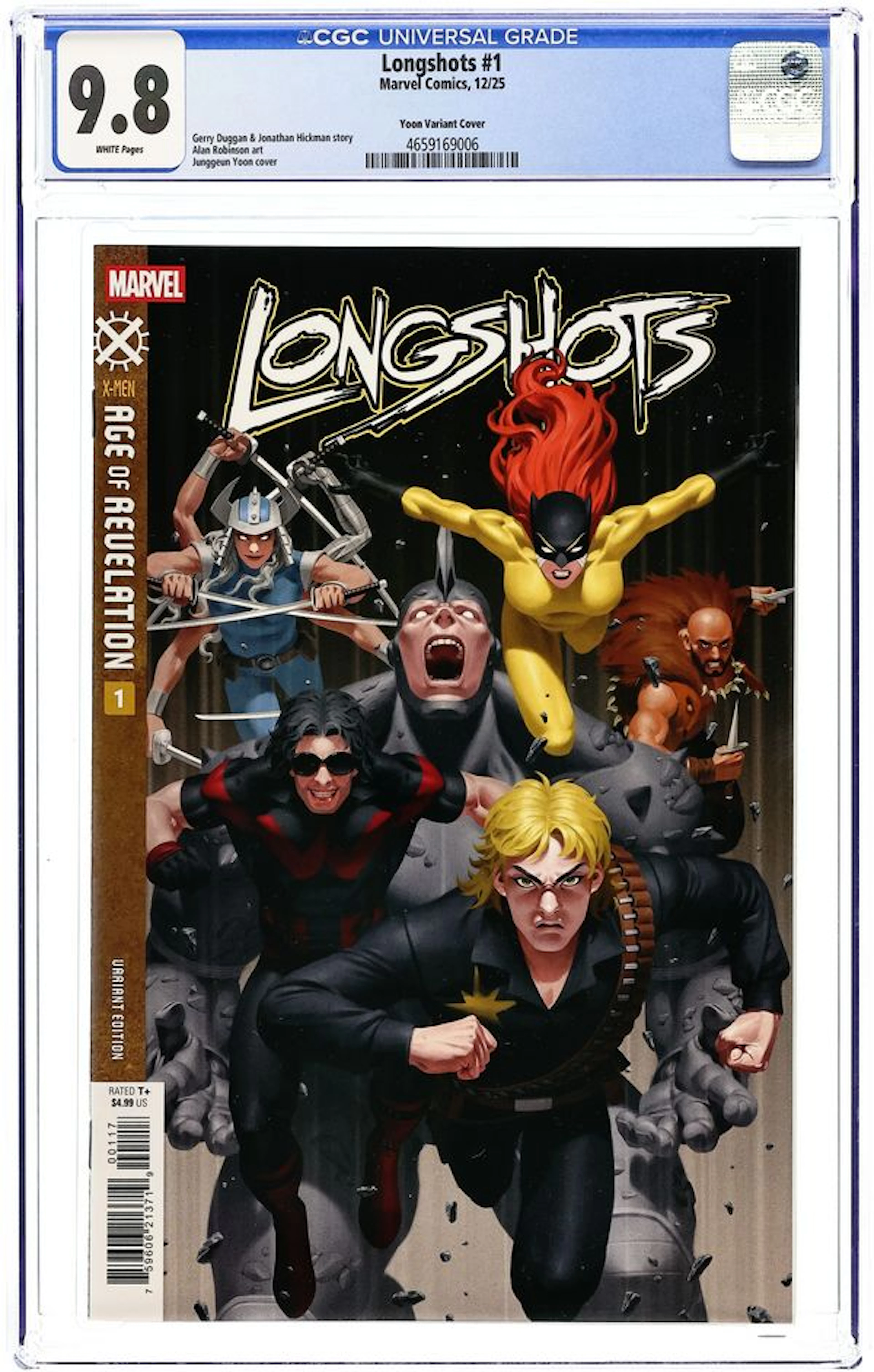 Longshots (2025 Marvel) 1E CGC 9.8
