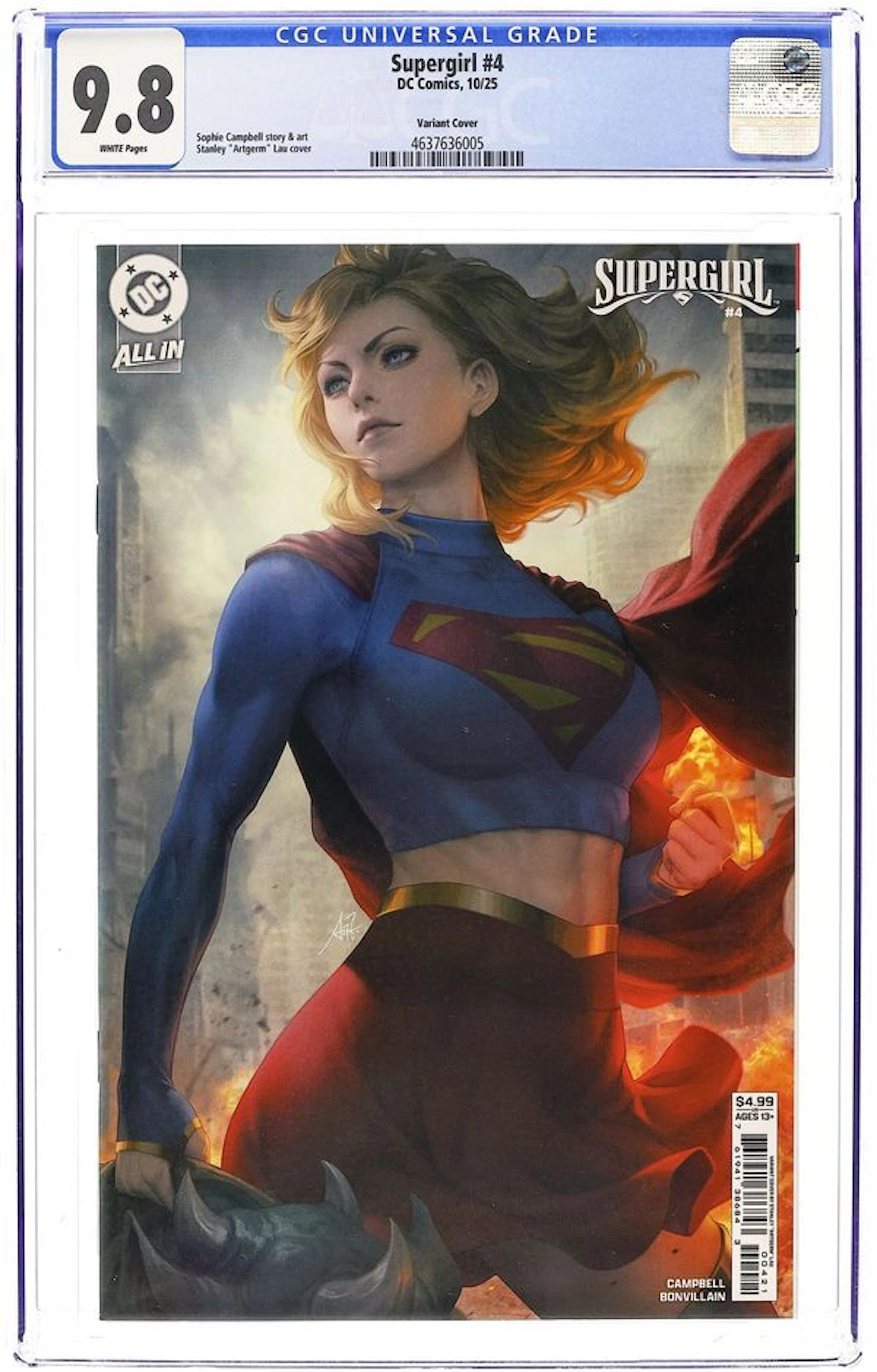 Supergirl (2025 DC) 4B CGC 9.8