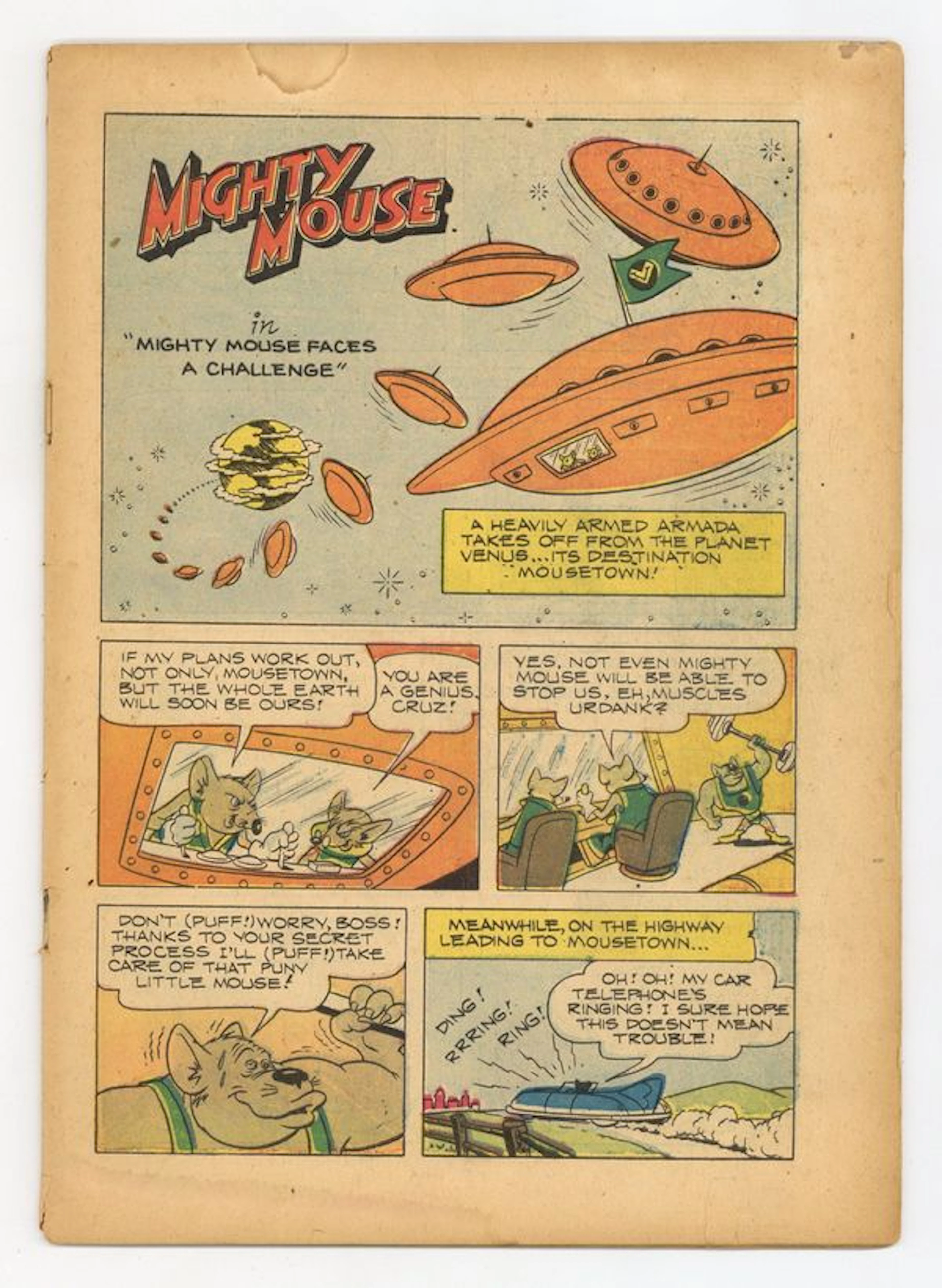 Adventures of Mighty Mouse (1952-1955 St. John) 9 Coverless