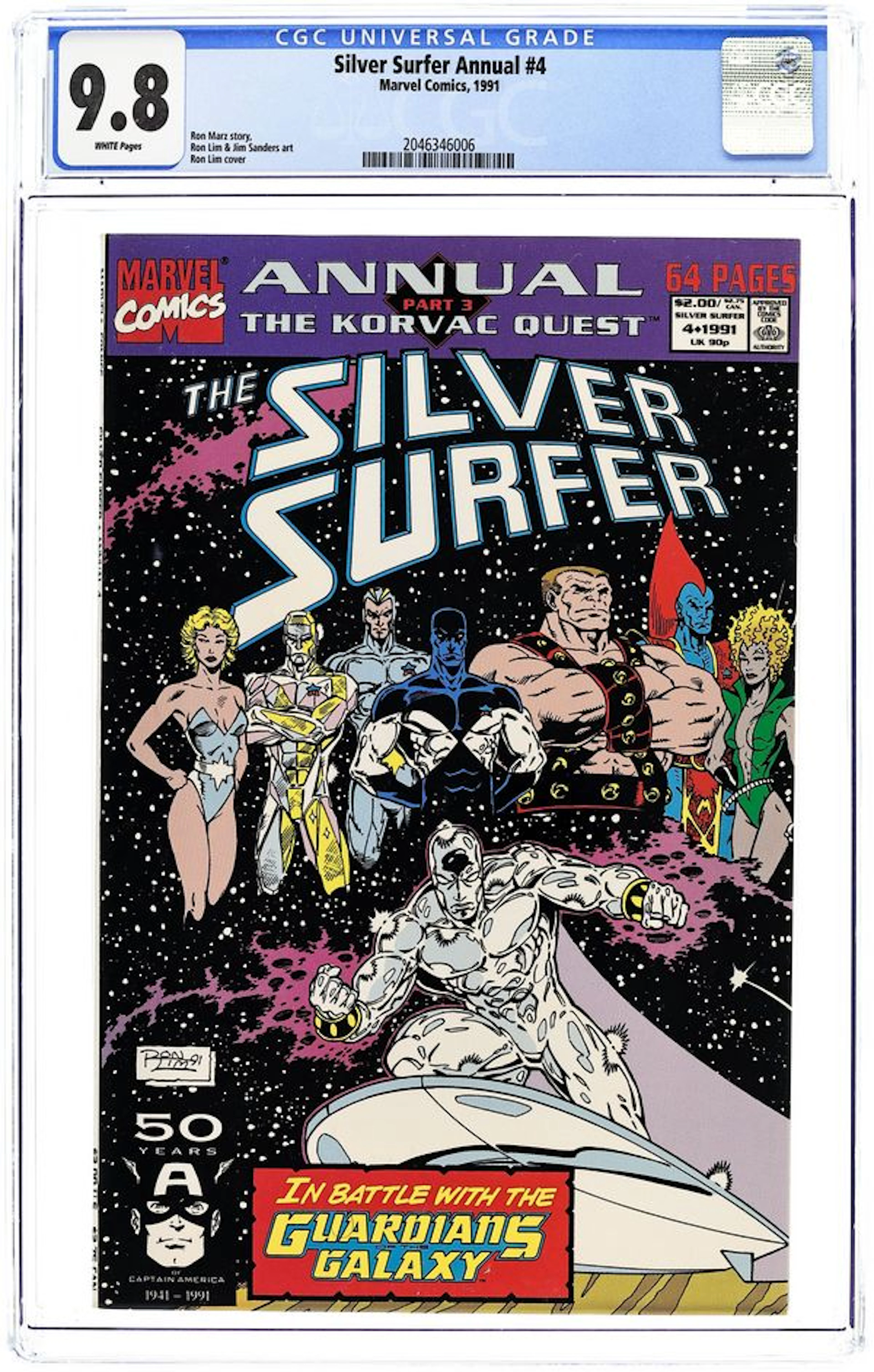 Silver Surfer (1987 2nd Series) Annual 4 CGC 9.8