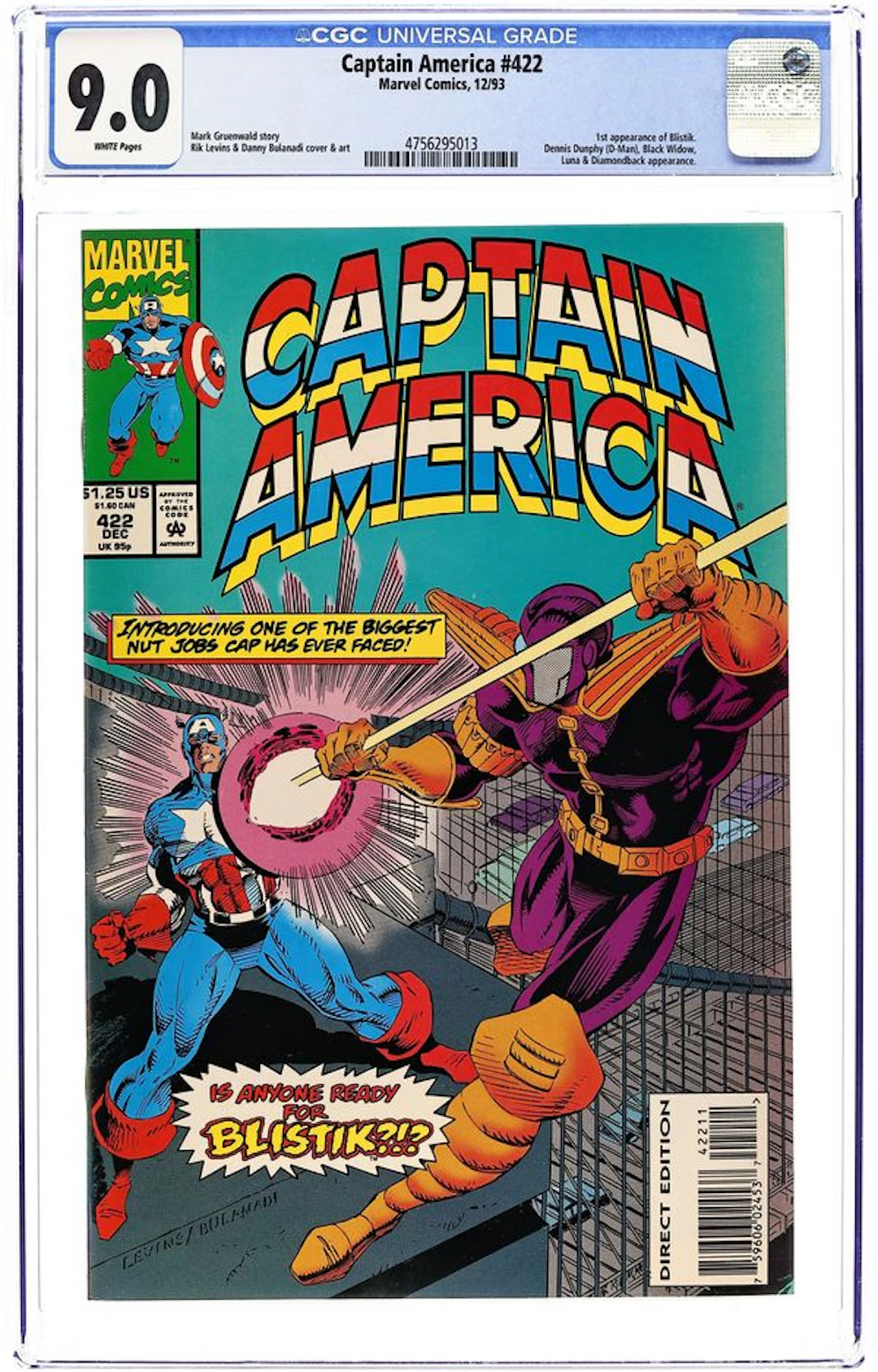 Captain America (1968 1st Series) 422 CGC 9.0