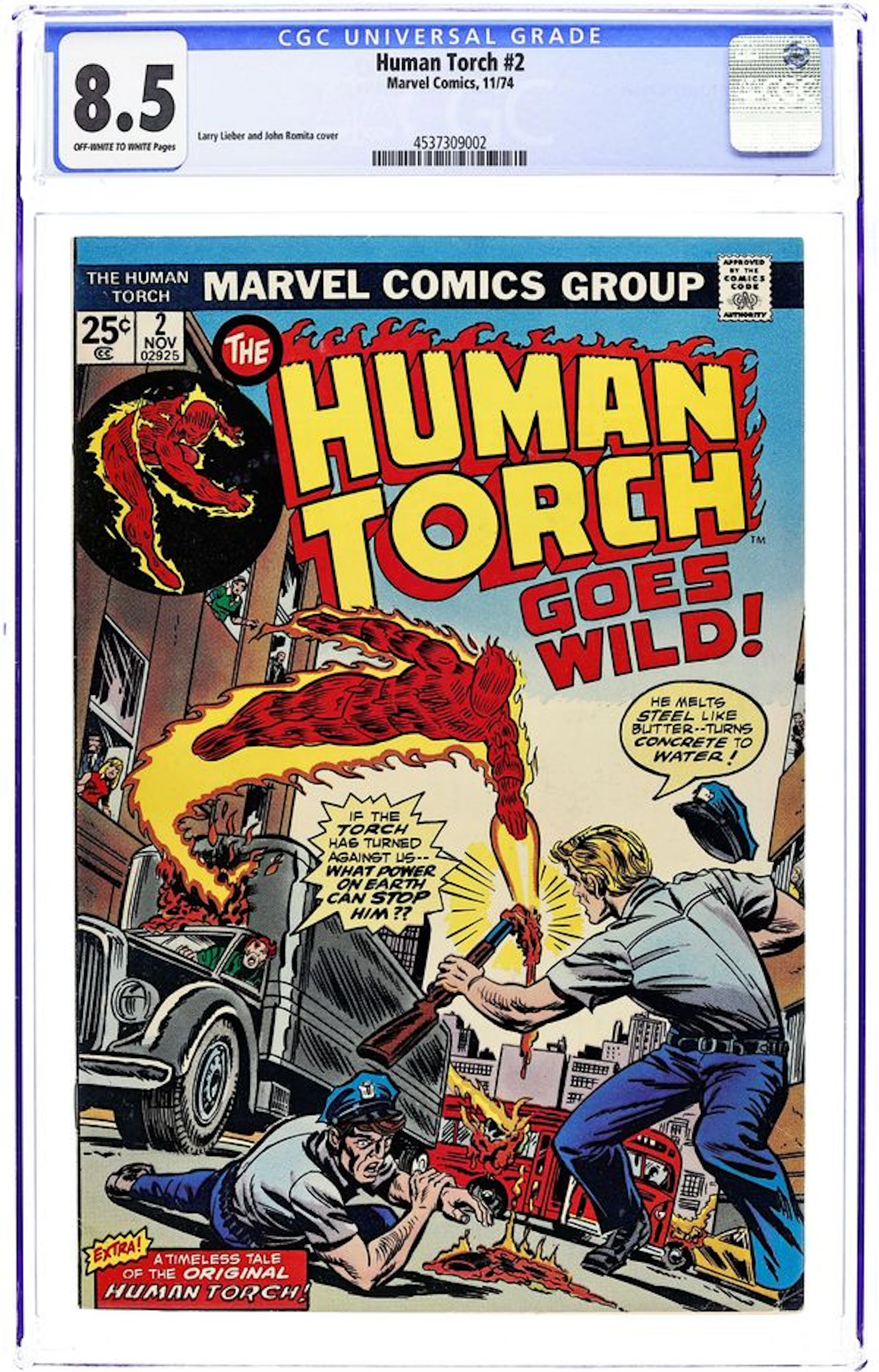 Human Torch (1974 1st Series) 2 CGC 8.5