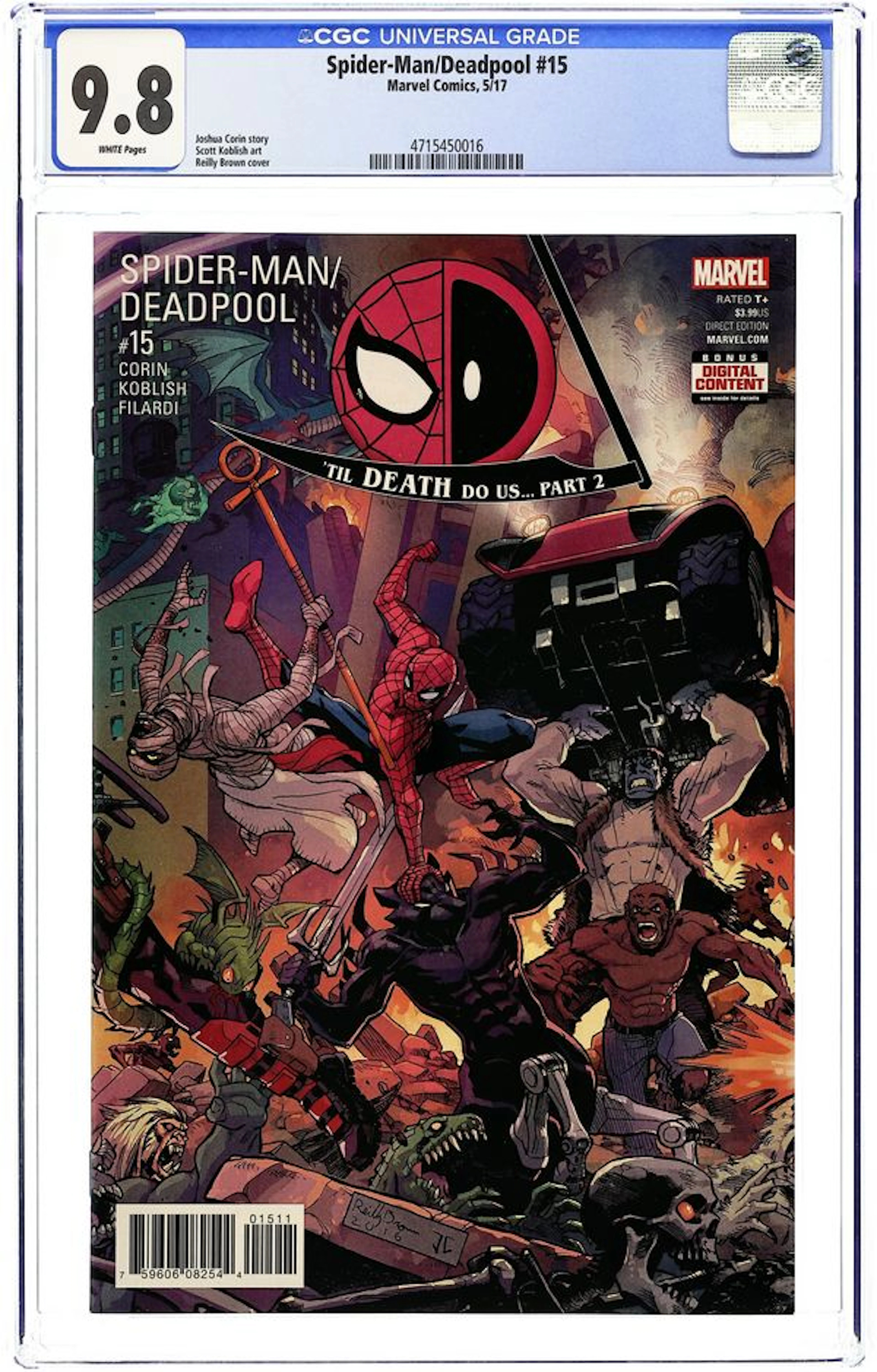 Spider-Man Deadpool (2016) 15A CGC 9.8